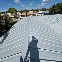 24ga 1.5" Mechanical seam Dove Gray  by Total Roofing System The Metal Roof Experts