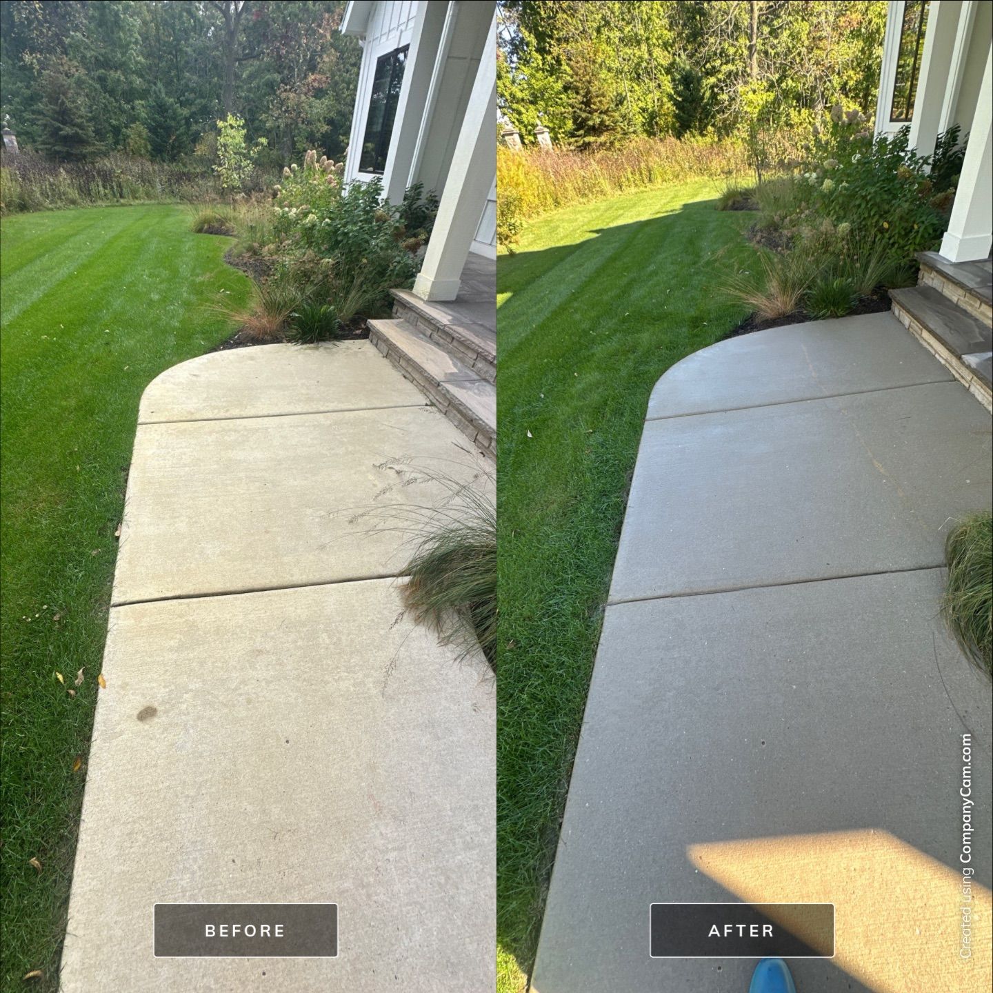 Project in Lake Geneva by Simmons Power & Soft Washing