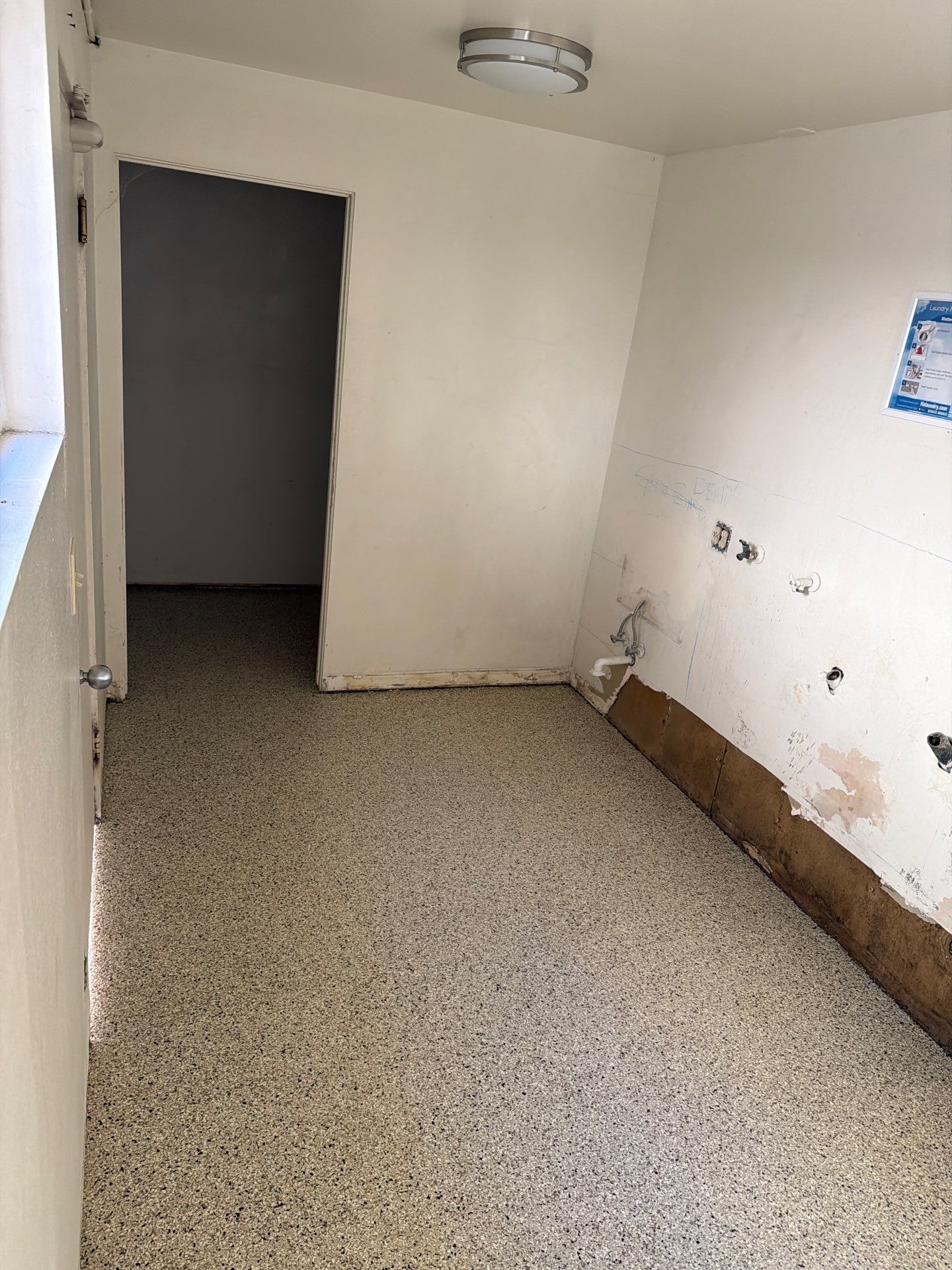 Commercial Laundry Room Epoxy Floor Installation in San Luis Obispo by MGP Coatings