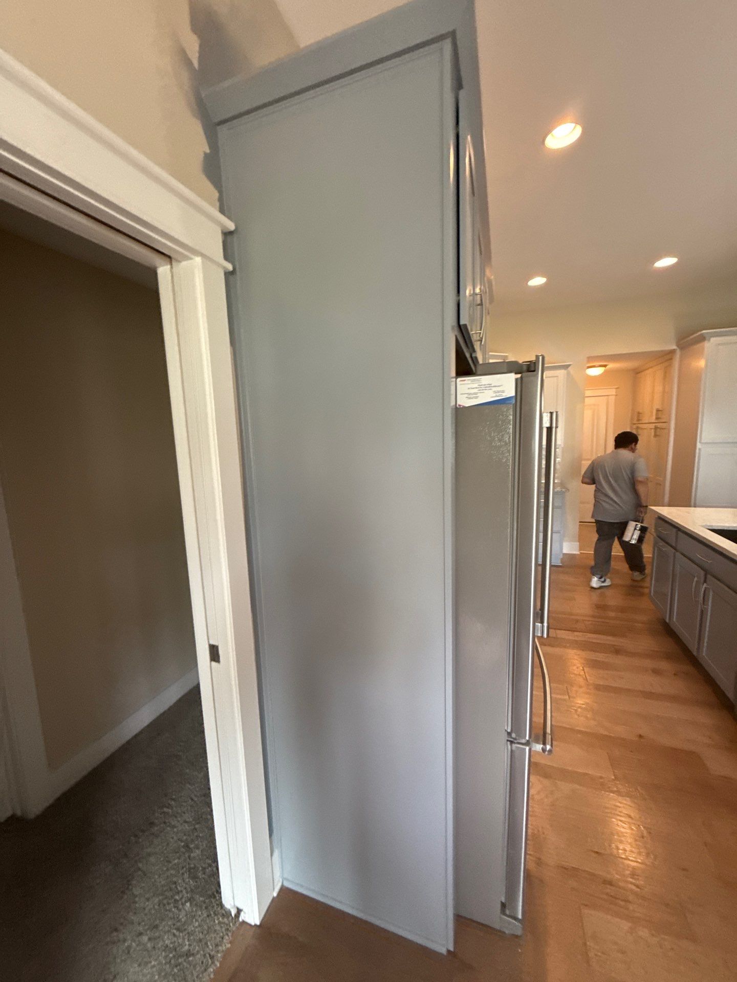 Residential Interior Repaint Color Change on Walls and Cabinets by Midwest Paint LLC
