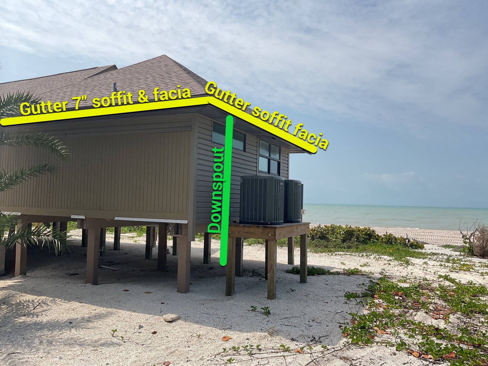 Commercial Gutter Installation in Sanibel FL by Gutter Professors