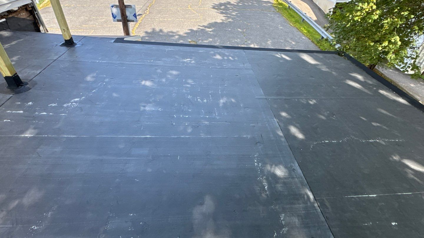 EPDM Flat Roof Installation with ISO Board on Existing Structure by Sensible Home Solutions