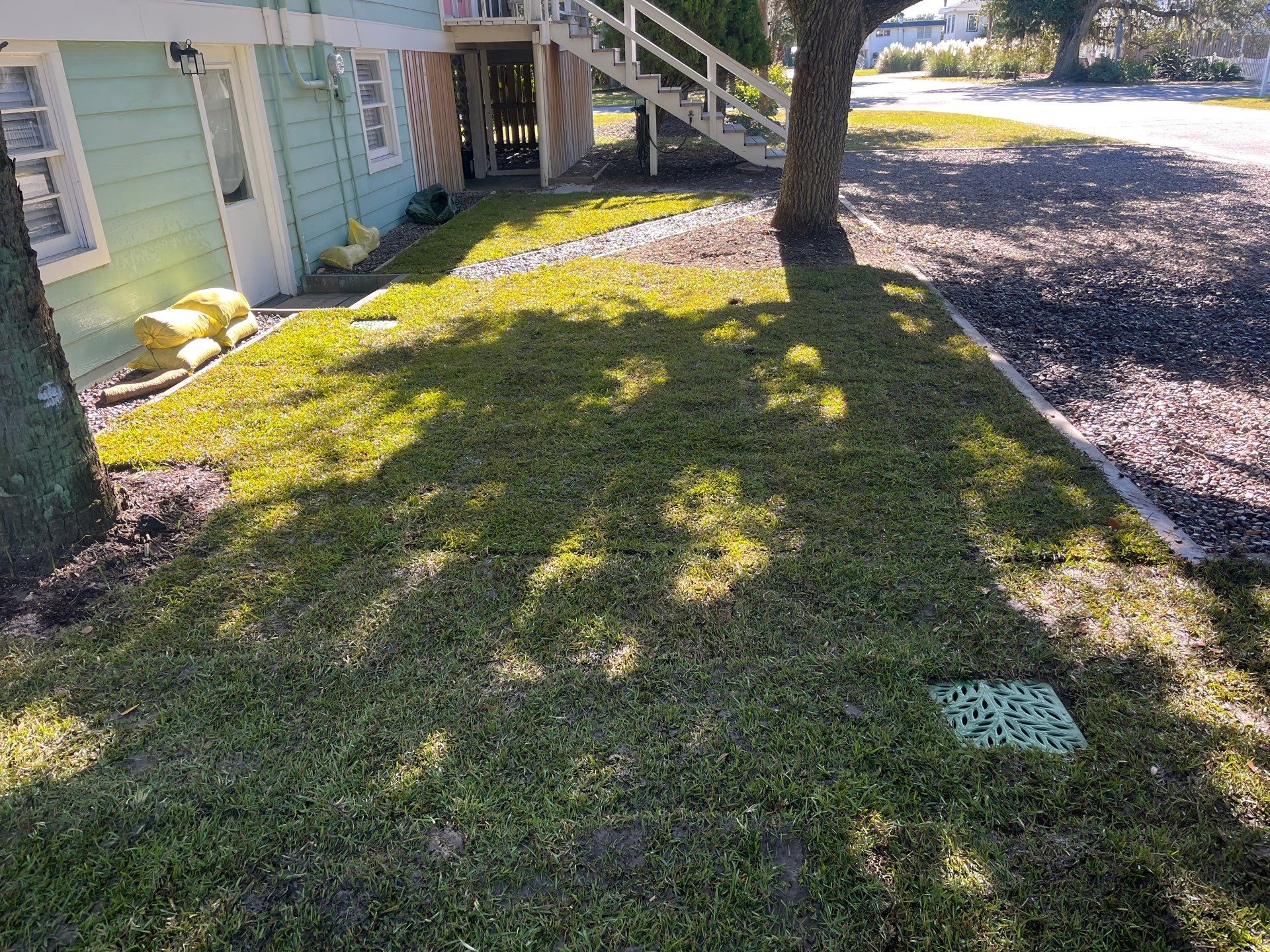 Drainage and Sod Project in Edisto Island by Hudson Bros Lawn Care LLC