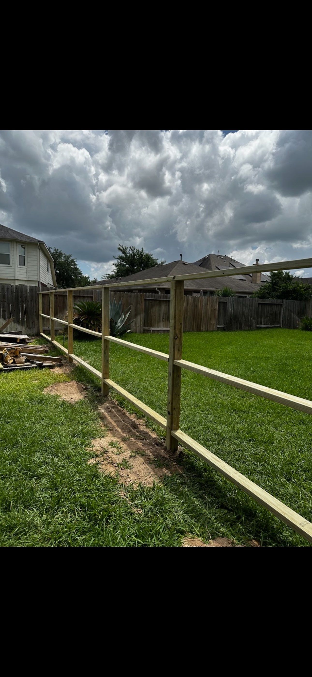 New Wood Privacy Fence — Tomball, TX by PL Roofing & SB Roofing, LLC.