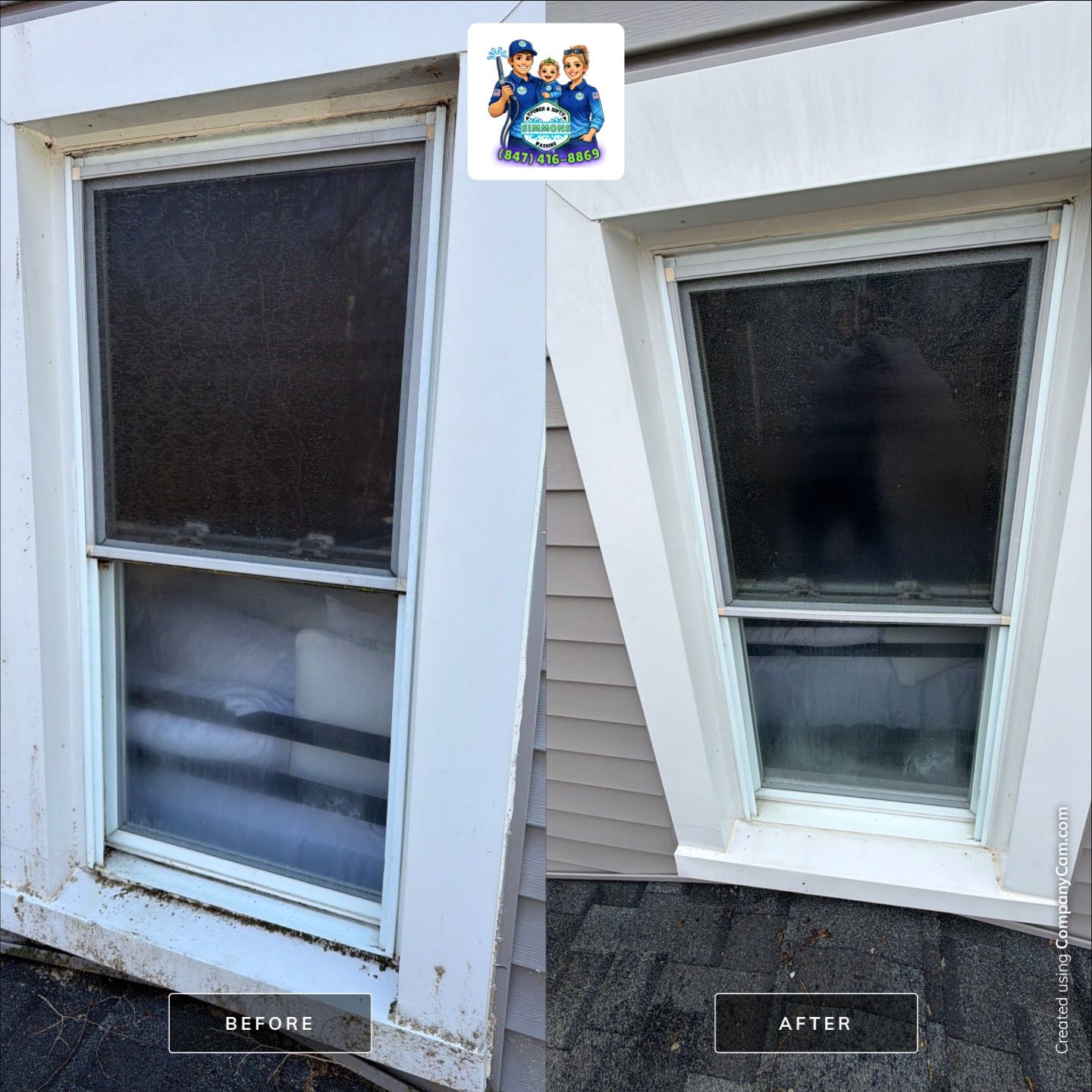 Project in Island Lake by Simmons Power & Soft Washing