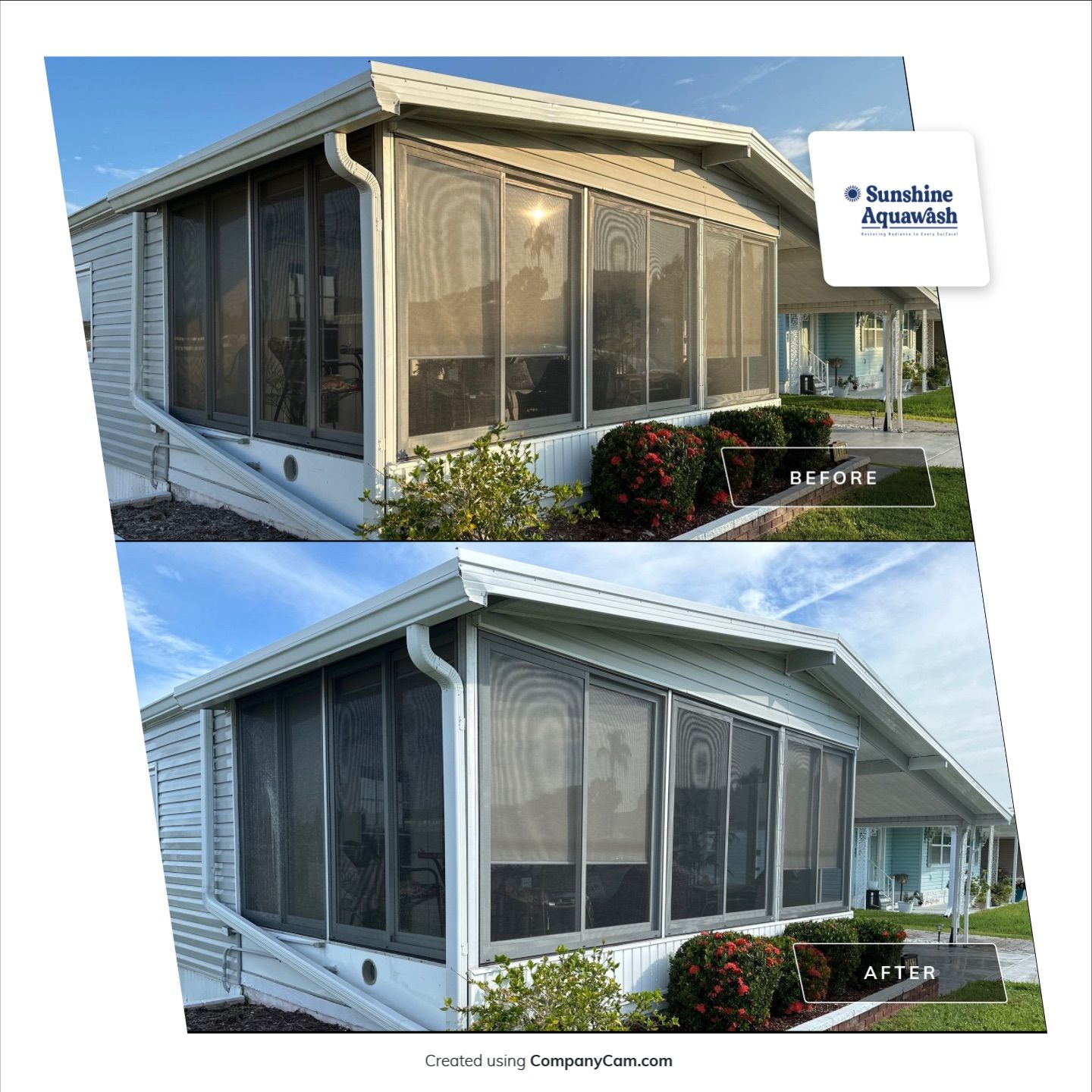 🏡 Mobile Home Soft Wash – Colony Cove, Ellenton, FL by Sunshine AquaWash