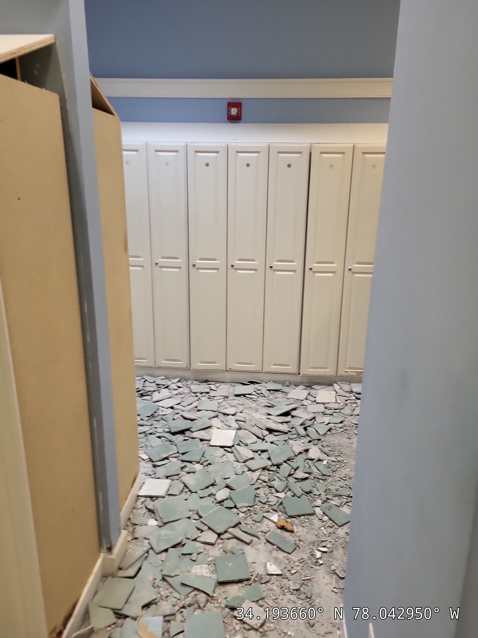 Commercial Tile & Locker Replacement – Brunswick Forest Fitness Center | Leland NC by RGR Construction and Roofing, LLC