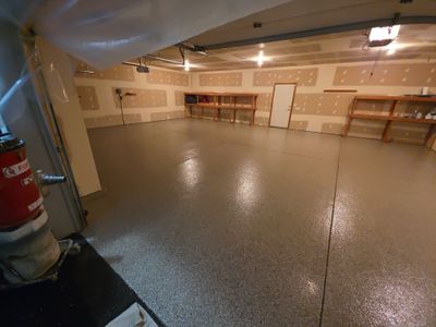 Garage Transformation using Pebble Beach