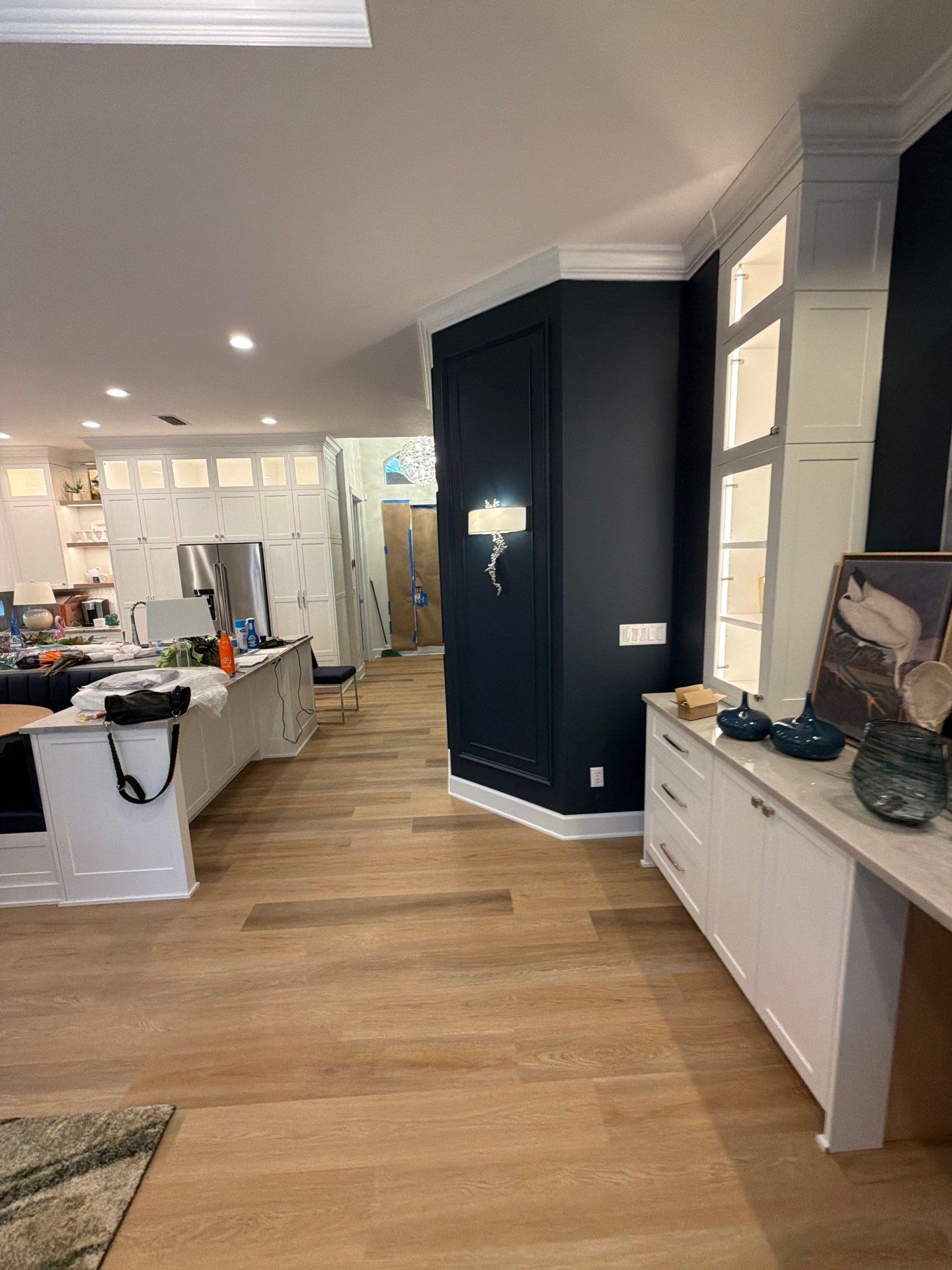 Complete Interior Renovation and Custom Cabinetry in Naples, Florida by A & E Construction of Florida Inc