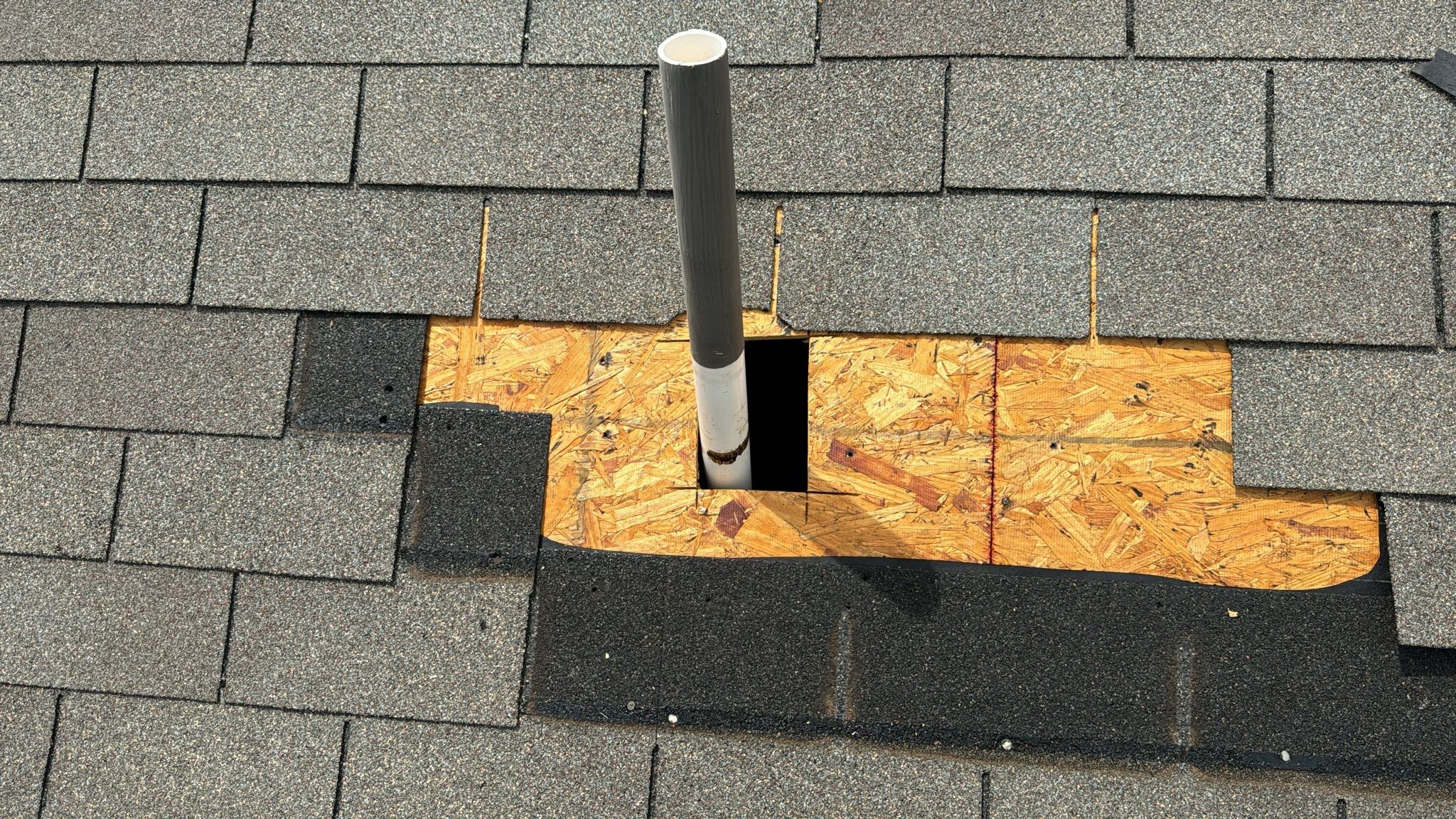 Hail Damage using Owen's Corning Duration (Lifetime) Shingles by Roof Repair Company