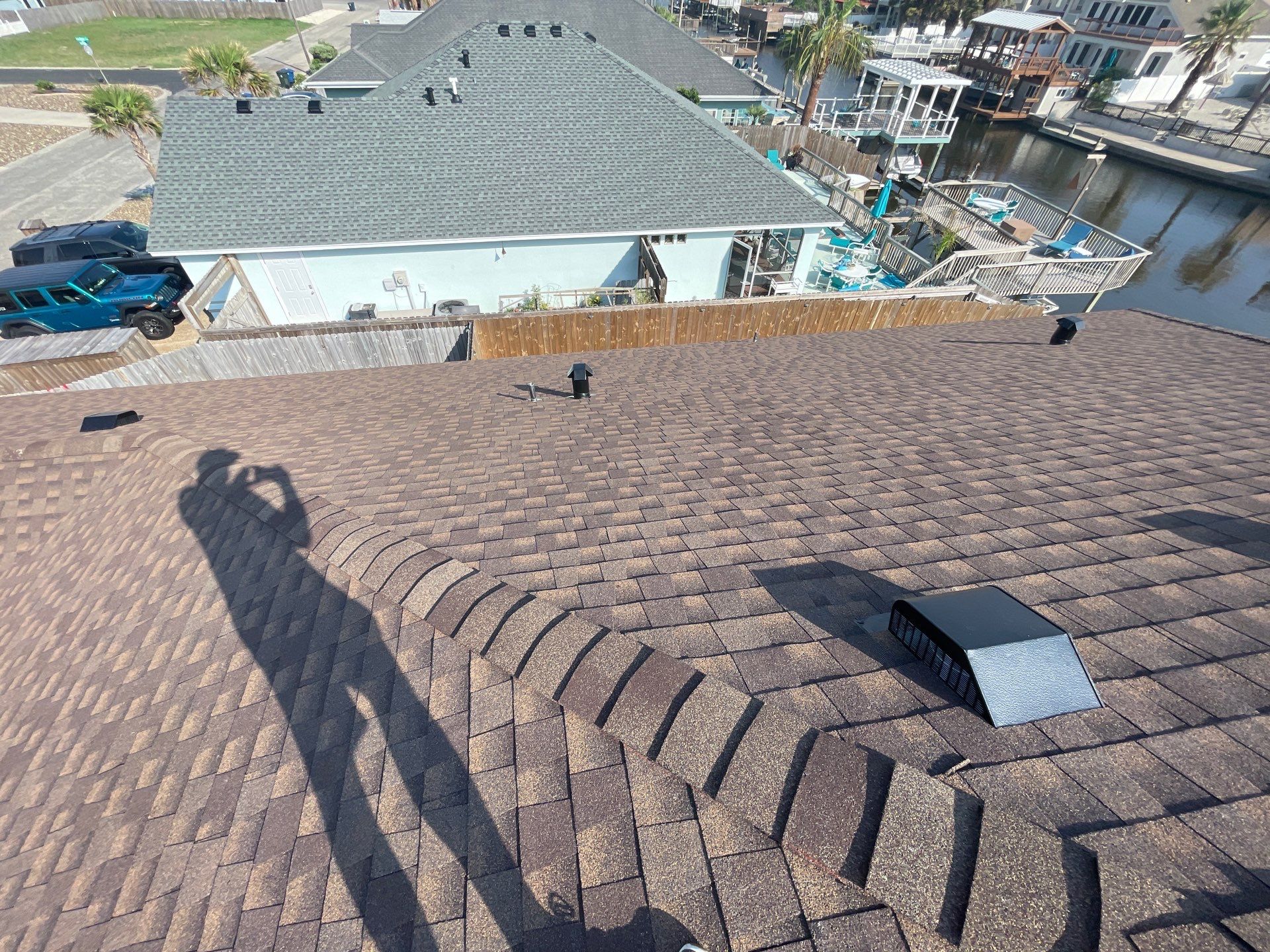 Residential Roofing Installation using GAF HDZ Barkwood by Lighthouse Roofing