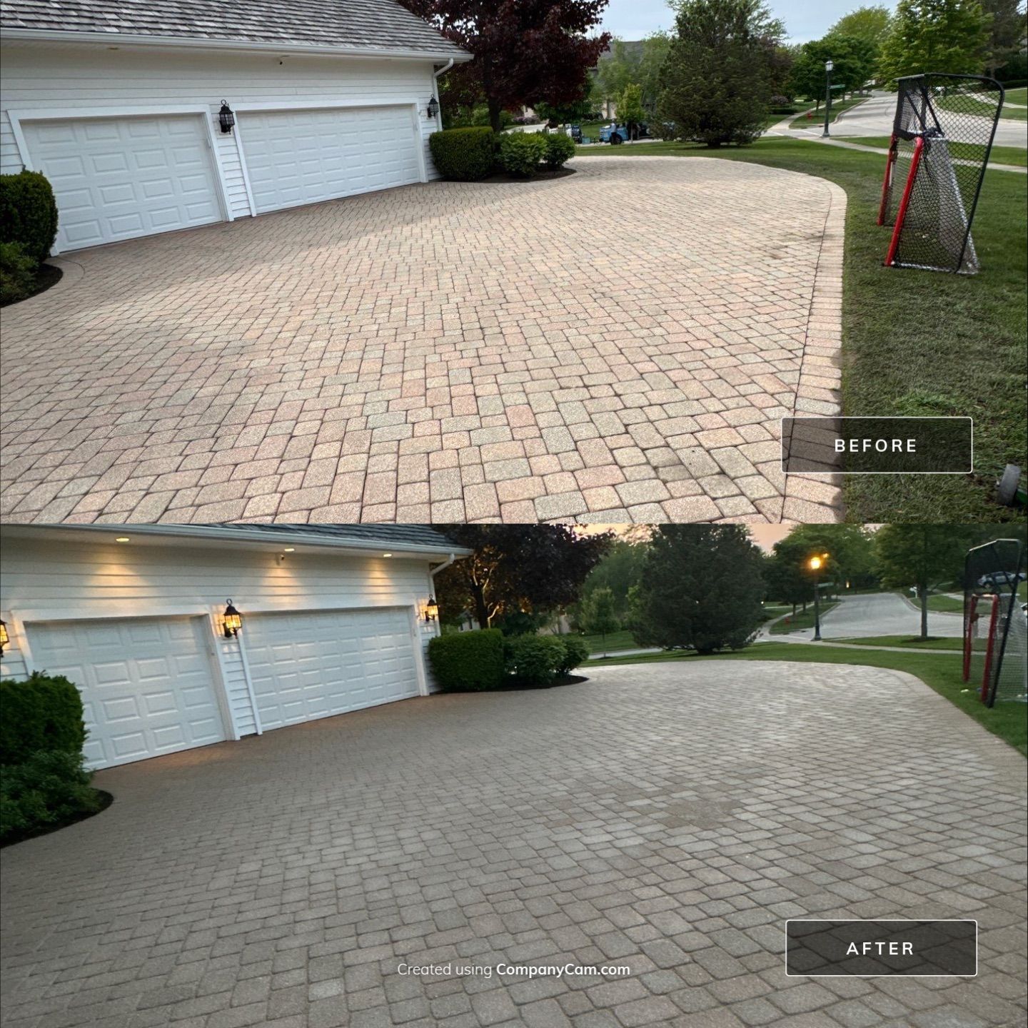 Project in Libertyville by Simmons Power & Soft Washing