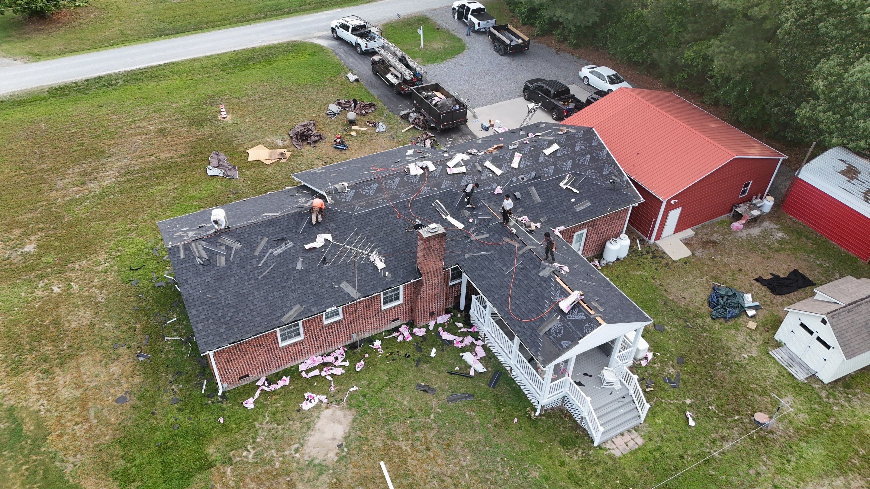 Complete Architectural Shingle Roof Replacement Project in Hudgins by Cade Construction