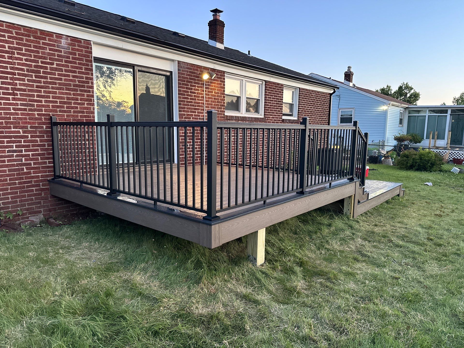 New deck and new Sliding door in Pennsauken NJ by deck guardian