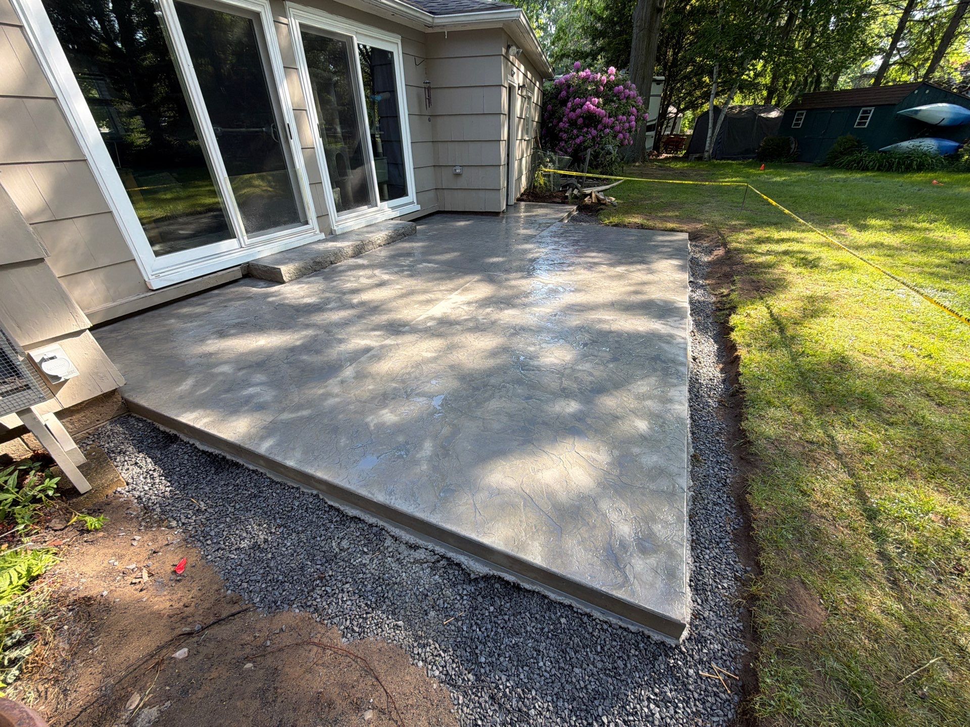 Webster Oxford Slate Patio by NG Masonry & Construction LLC