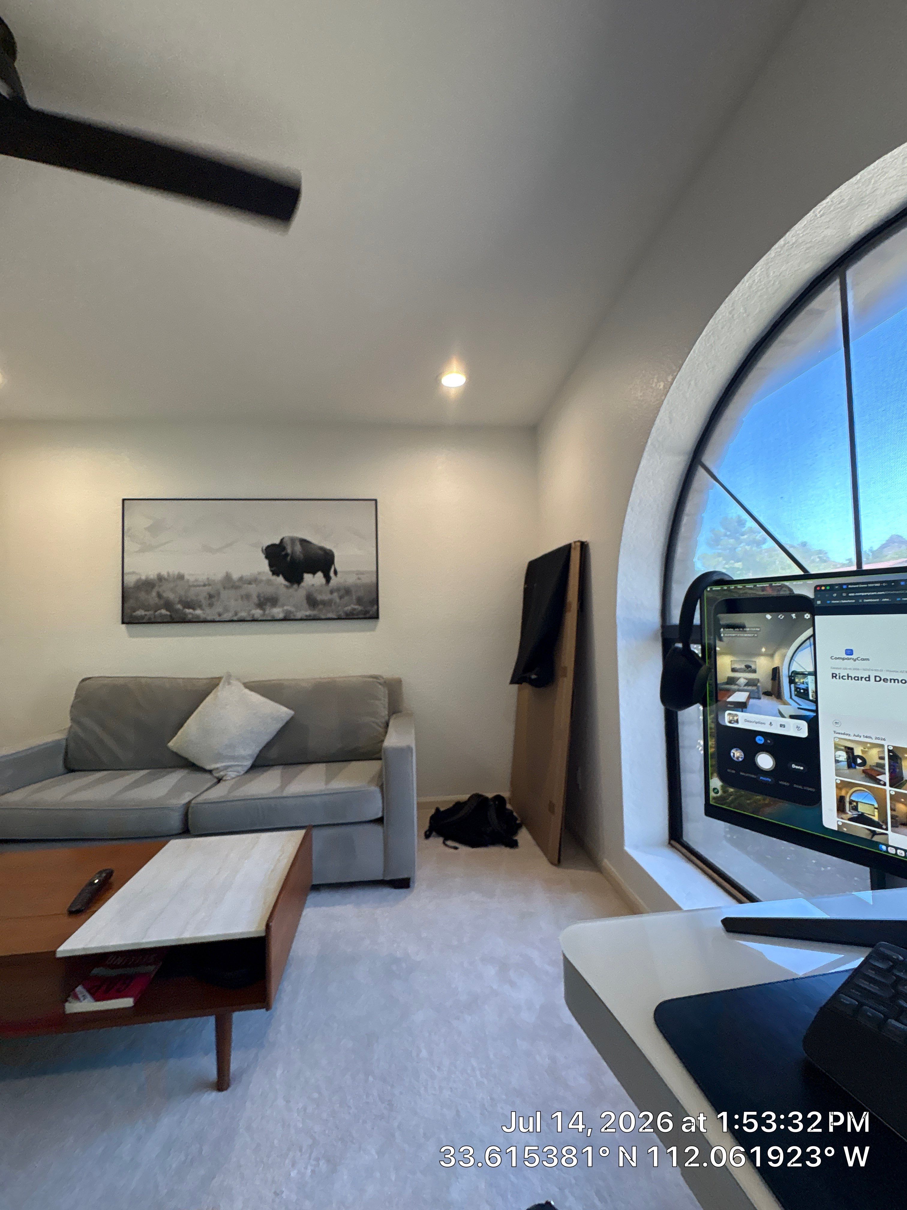 Modern Interior Remodel and Home Office Setup in Phoenix by CompanyCam Sales Demo