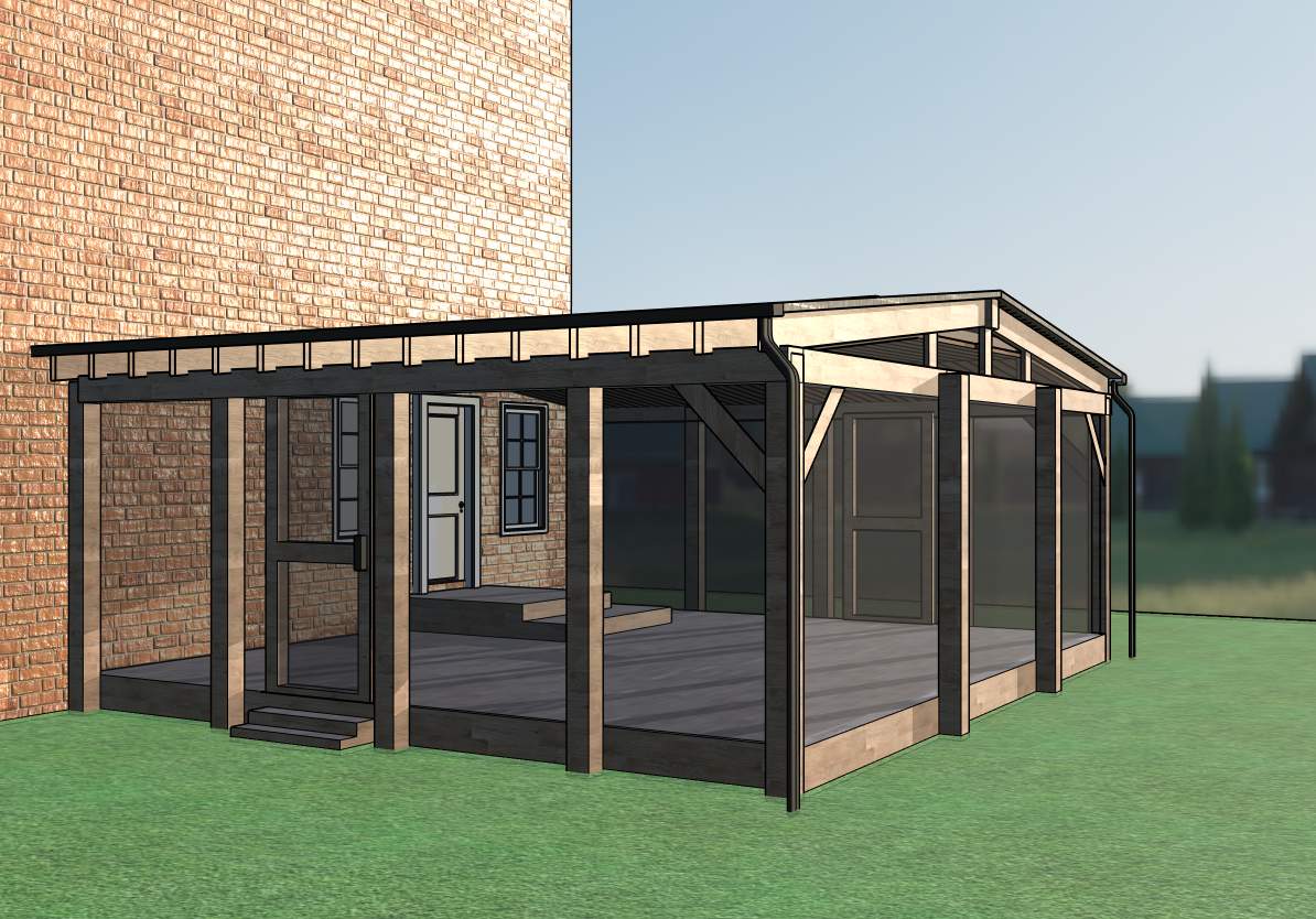 Screened In Porch Build in Franklin by Music City Improvements