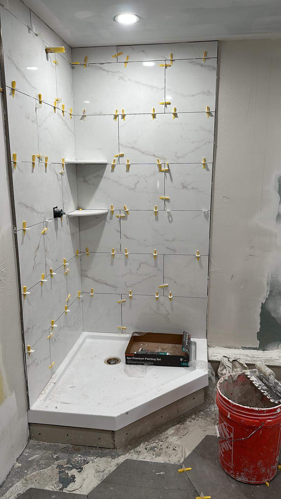 Bathroom Remodel using Tile by Home Concepts Construction