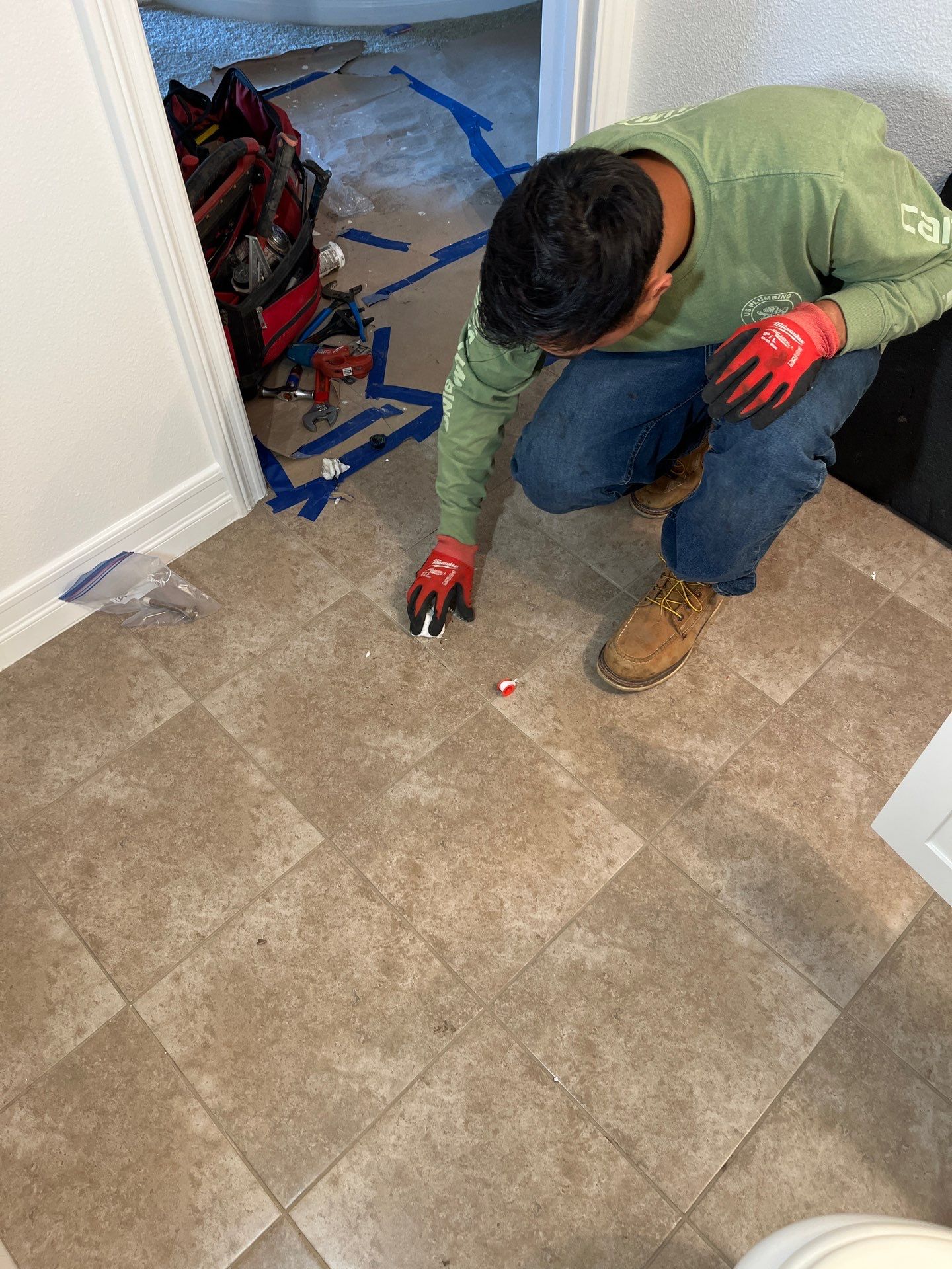 Scope of Work: Bathroom Plumbing Installation and Water Line Inspection by Us Plumbing