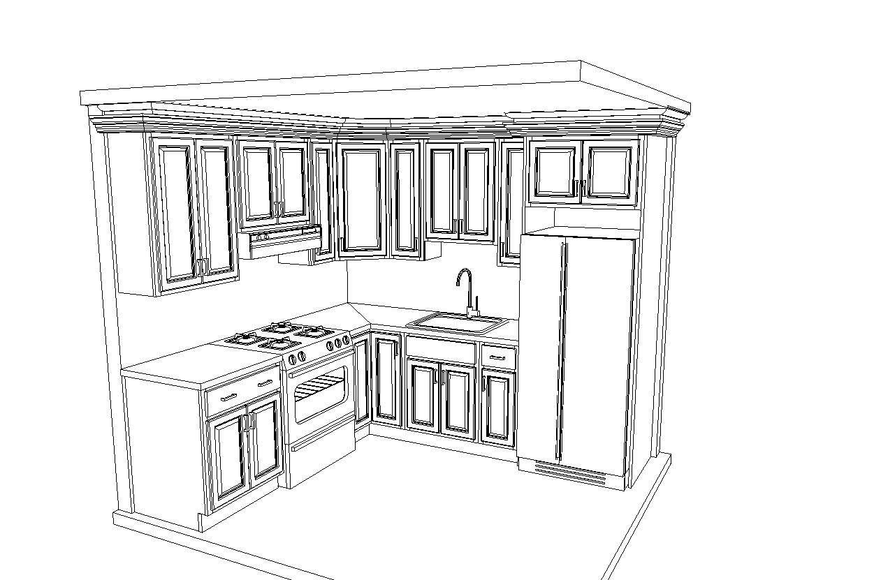 Kitchen Remodel using Cabinets by Home Concepts Construction