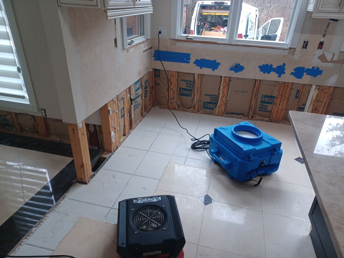 Project in West Bloomfield Township by EzDry Water Mitigation & Property Restoration