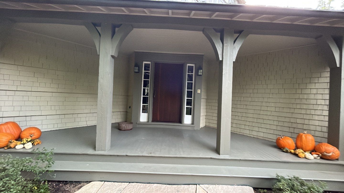 natural stone using Algaecide, soft wash soap by Northern Power Washing LLC.