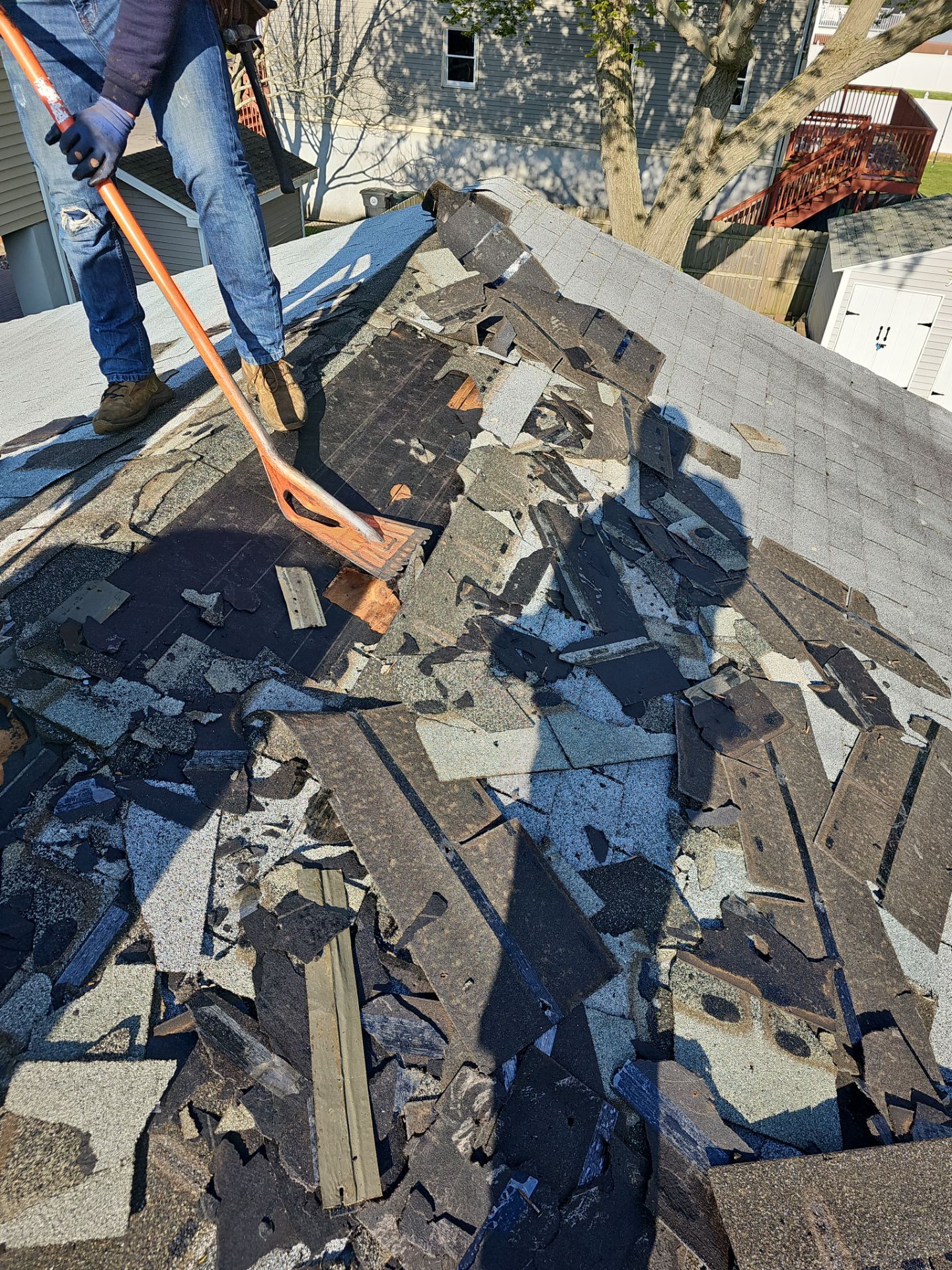 Residential Roofing Installation using Owens Corning Duration Colonial Slate by A Plus Exterior