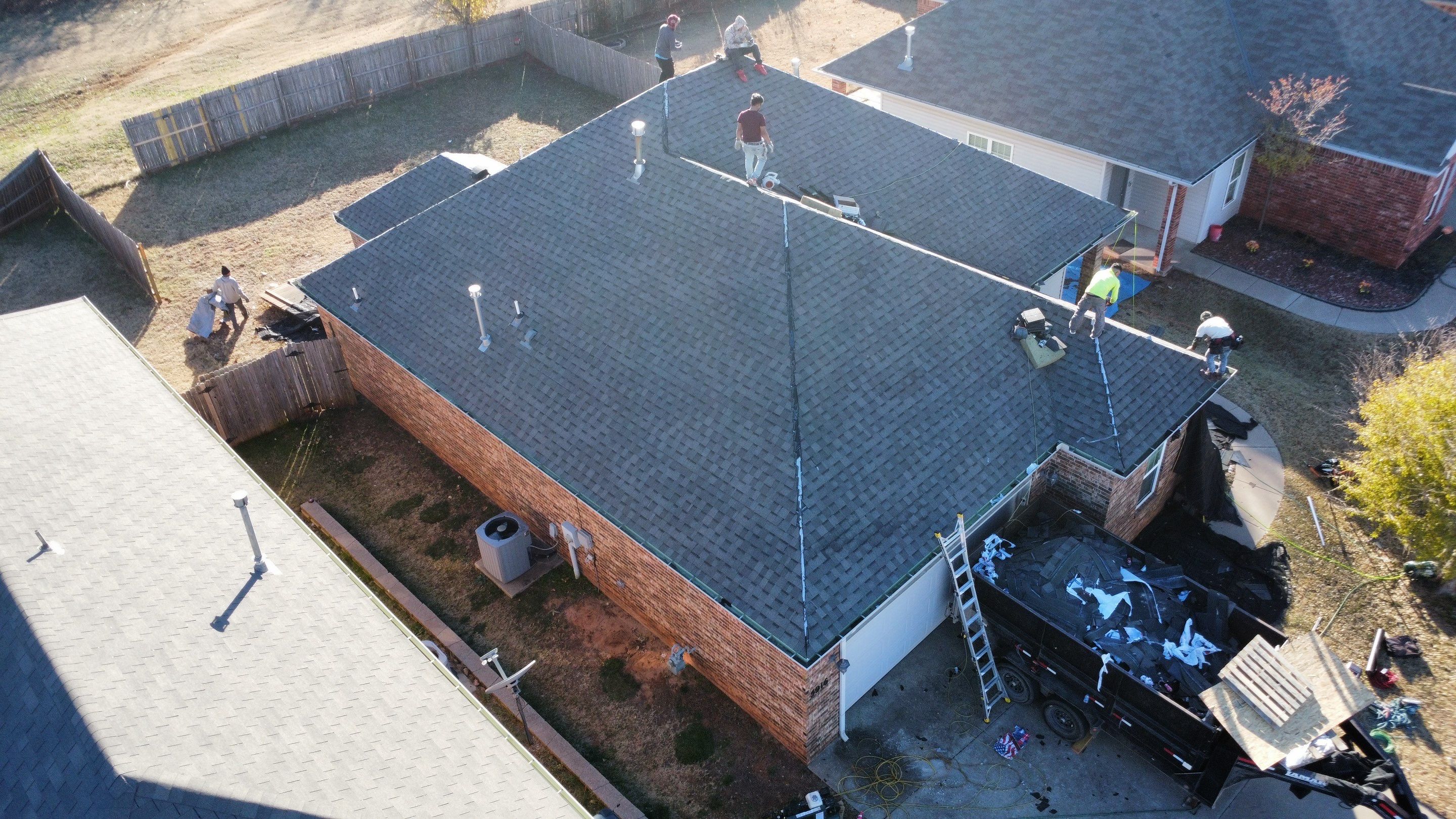 Install of Roofing system after tornado in oklahoma city! by Icon Roofing And Construction