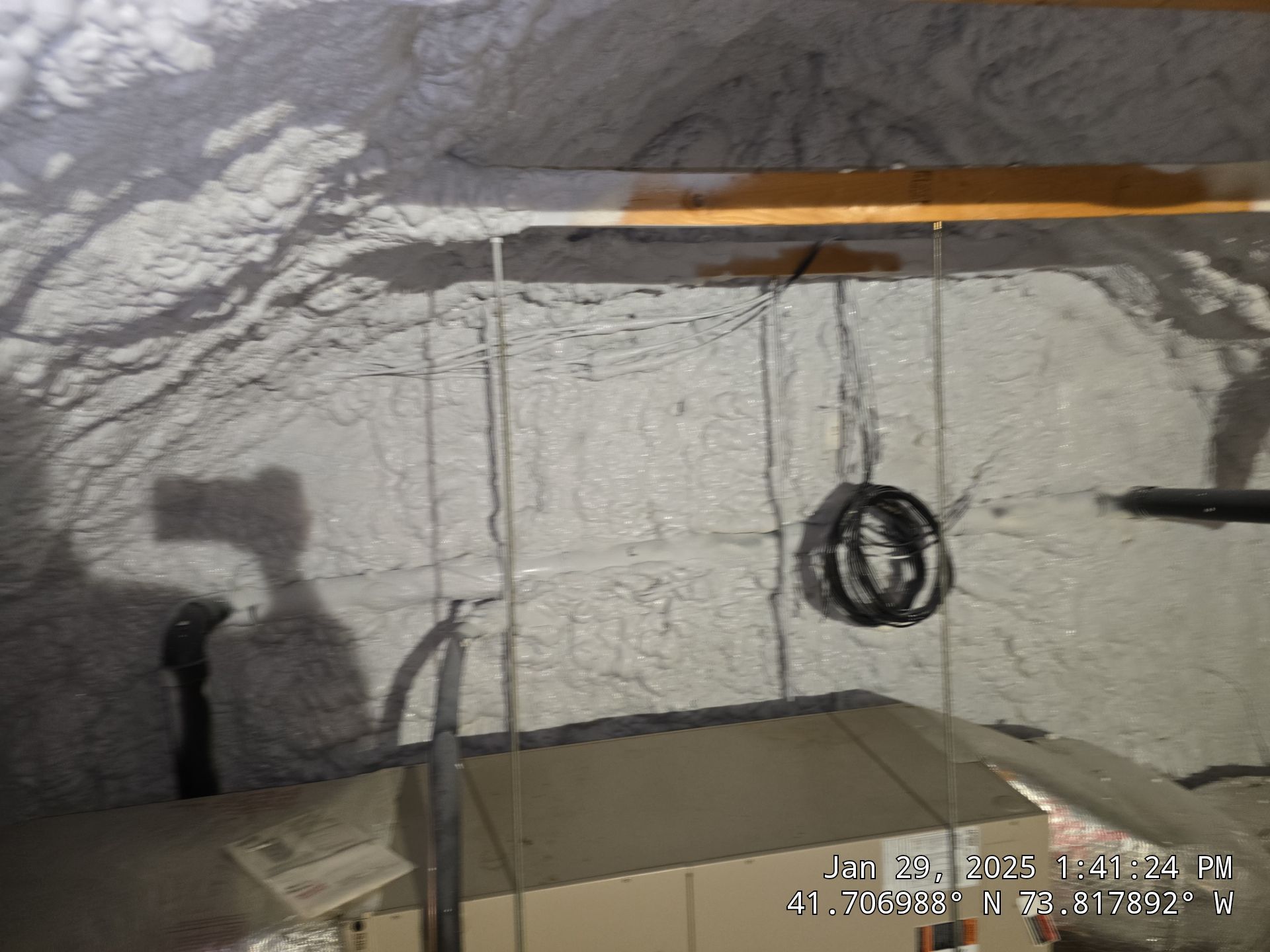 Attic Insulation using open cell spray foam by NYS Foam & Energy