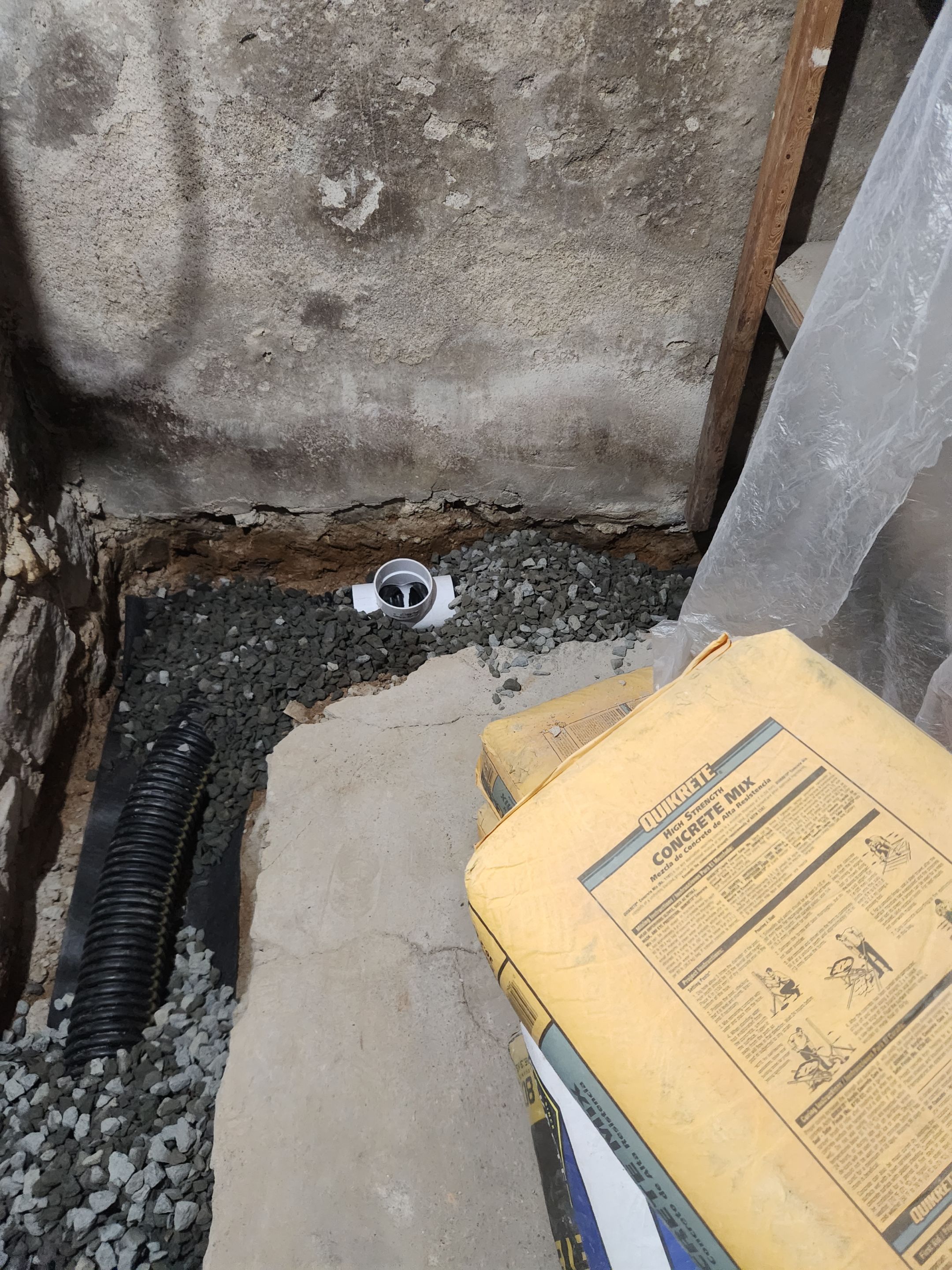 Interior French Drain Mt Tabor, NJ by Pure Service Pro, LLC 