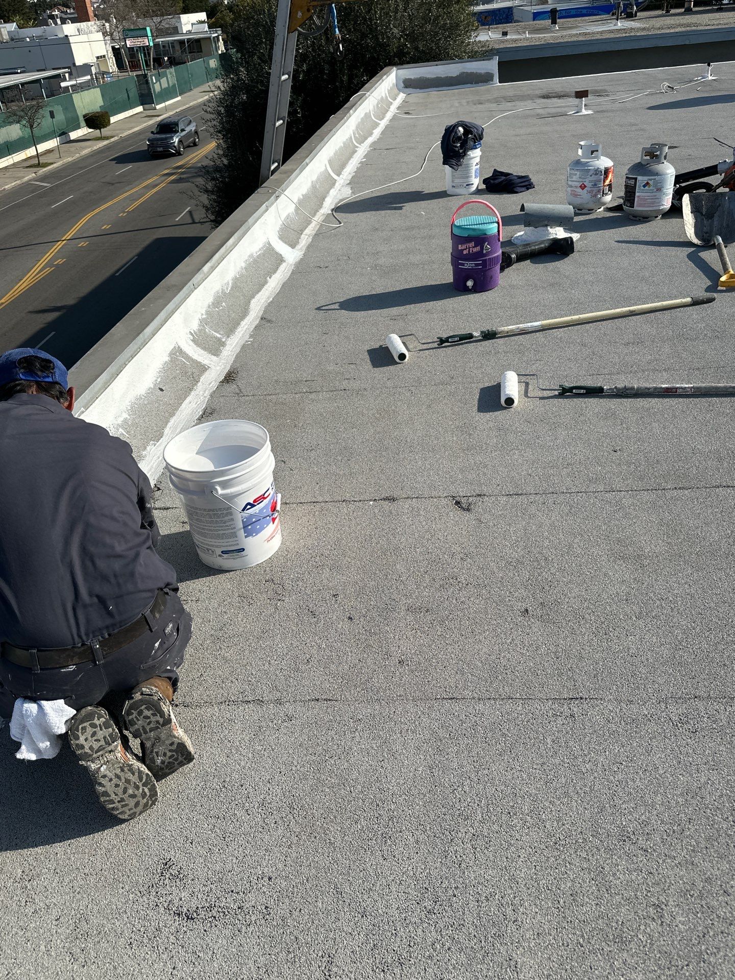 Apartment Building - Silicone Installation using ASC's Silicone Membrane by Hull Brothers Roofing