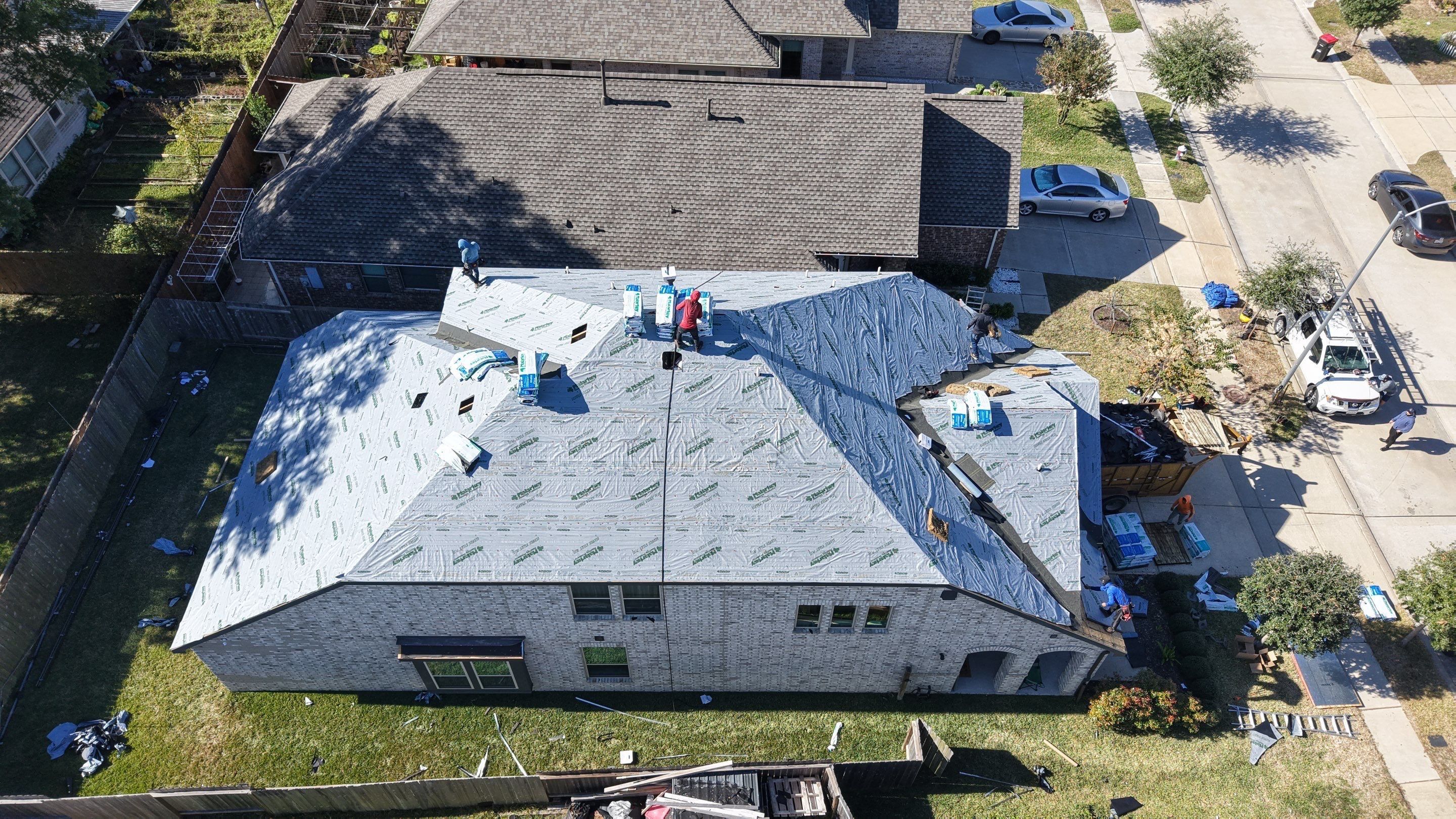 Roof Replacement Project in Houston by Roofing Technologies Unlimited