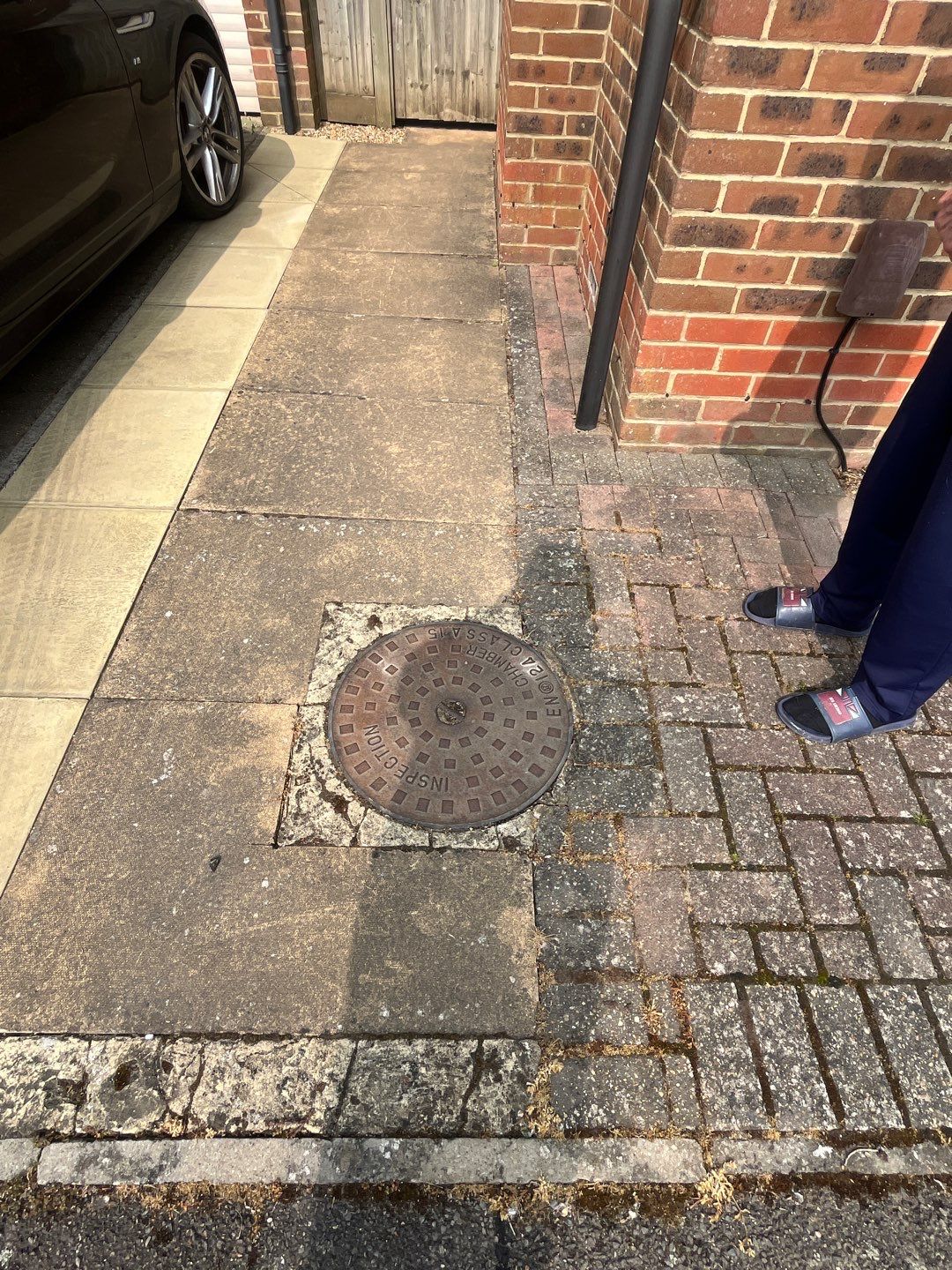 Driveway Clean using Honda 21lt High Pressure Machine by Ges Exterior Cleaning ltd