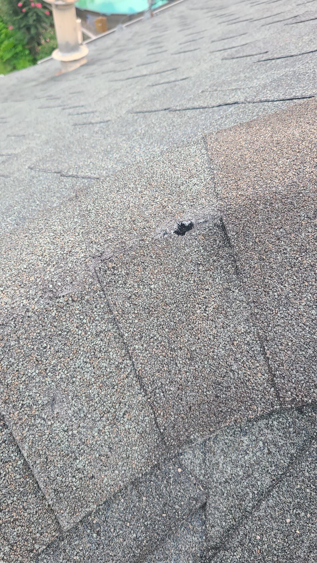 Hail Damage using Owen's Corning Duration (Lifetime) Shingles by Roof Repair Company