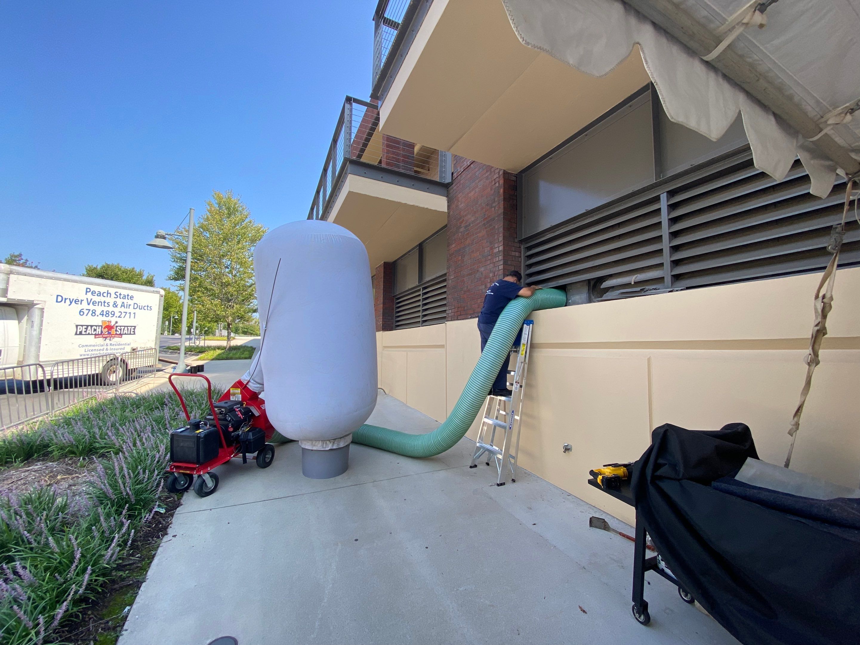 Baseball Stadium Laundry Room by Peach State Dryer Vents & Air Ducts