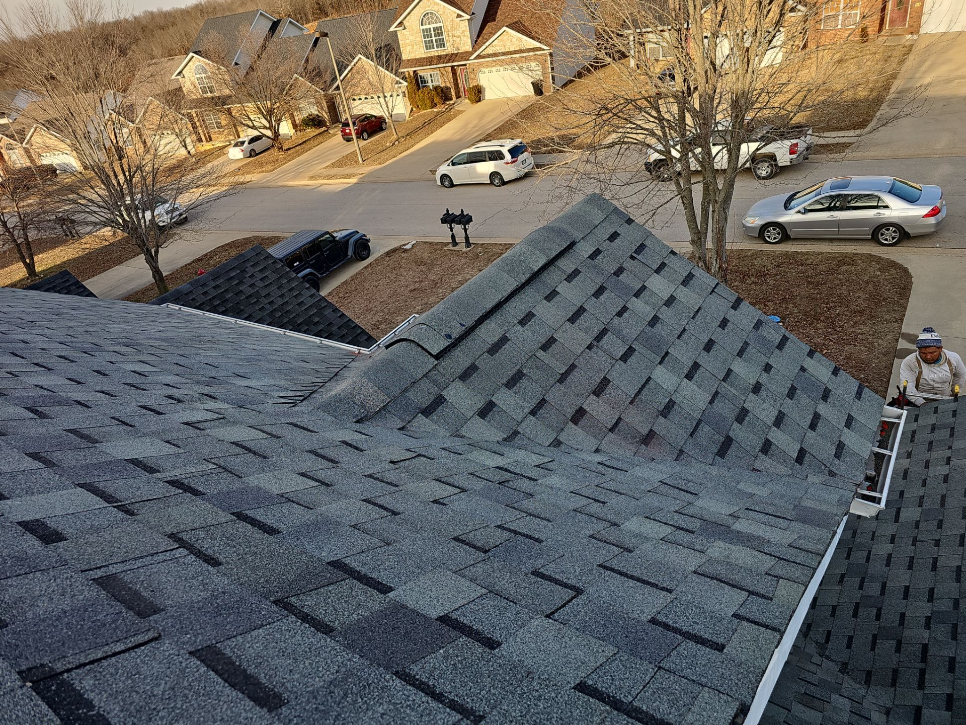 Residential Roofing Install - Atlas Pinnacle Pristine Shingle - Color Hearthstone by Titan Commercial & Residential Roofing 
