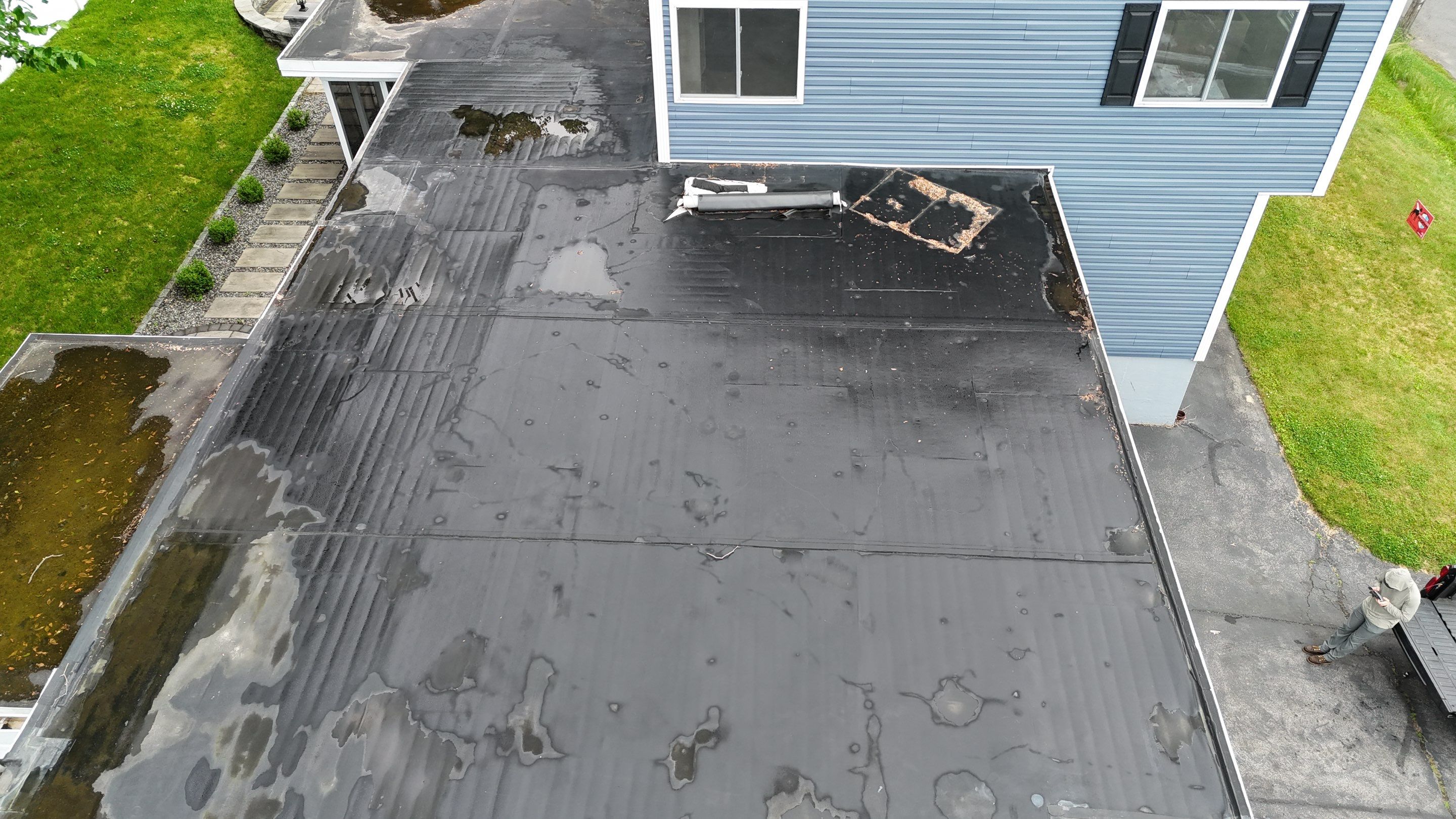 EPDM Flat Roof Installation + Seamless Gutter Upgrade by Mighty Dog Roofing of Greater Middlesex County