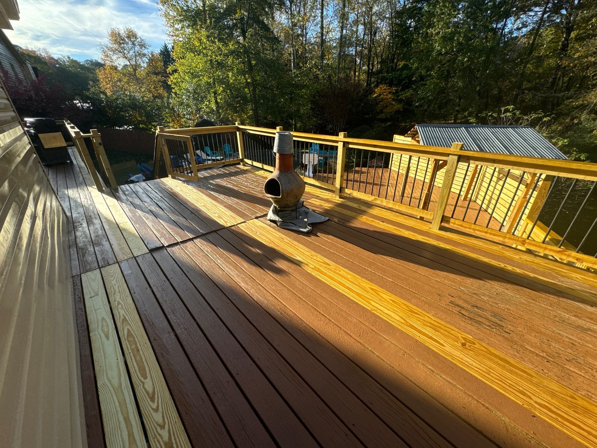 Custom Deck Construction and Privacy Fence Installation in Powder Springs by Swift Home Renovations
