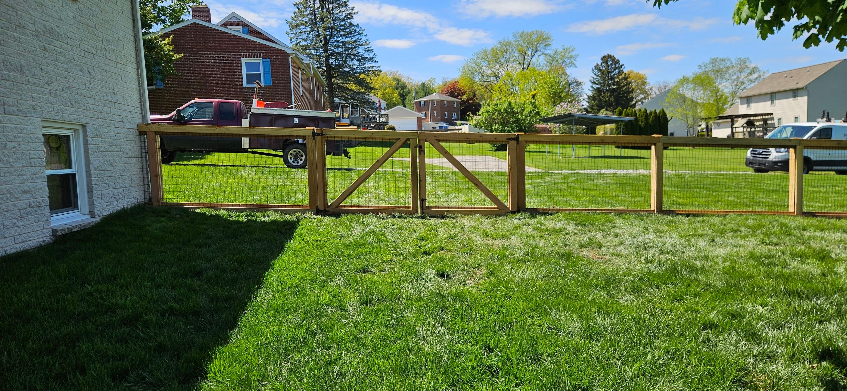 Picture Frame with Black Coated Wire by Kingdom Fence & Supply