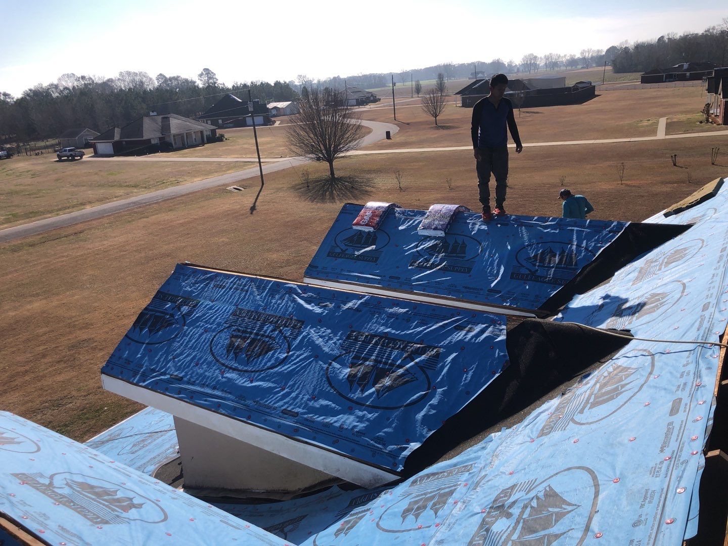 Residential Roofing Installation using Roof Replacement by American Roofing & Construction LLC