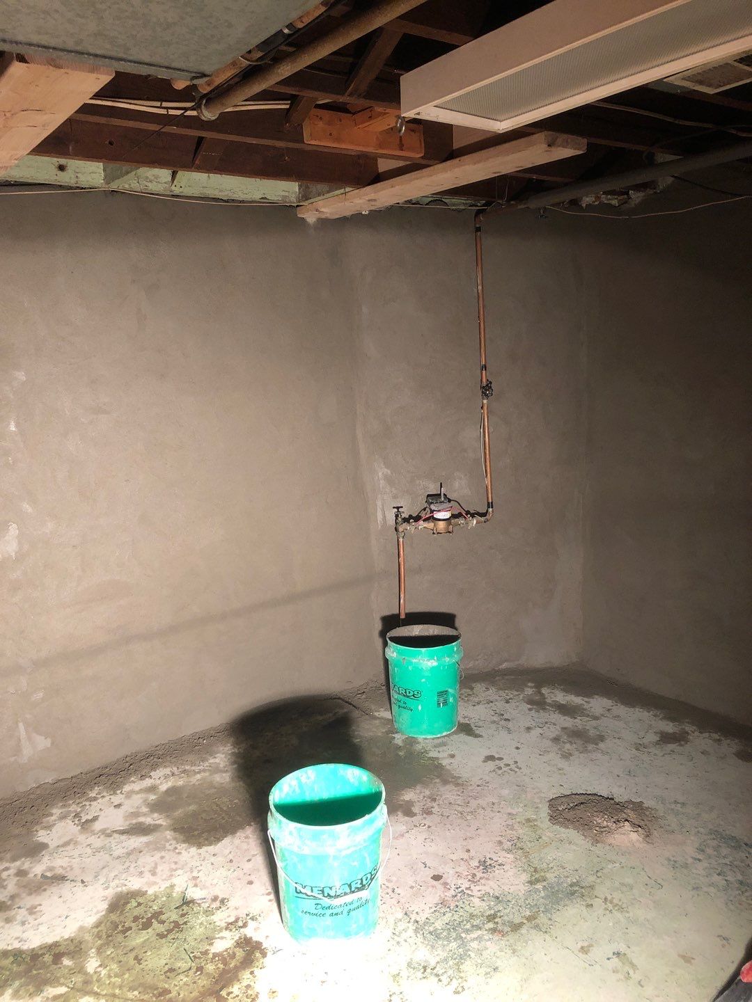 Wall repair with Fortress Invisibeams by ACE Waterproofing & Basement Solutions