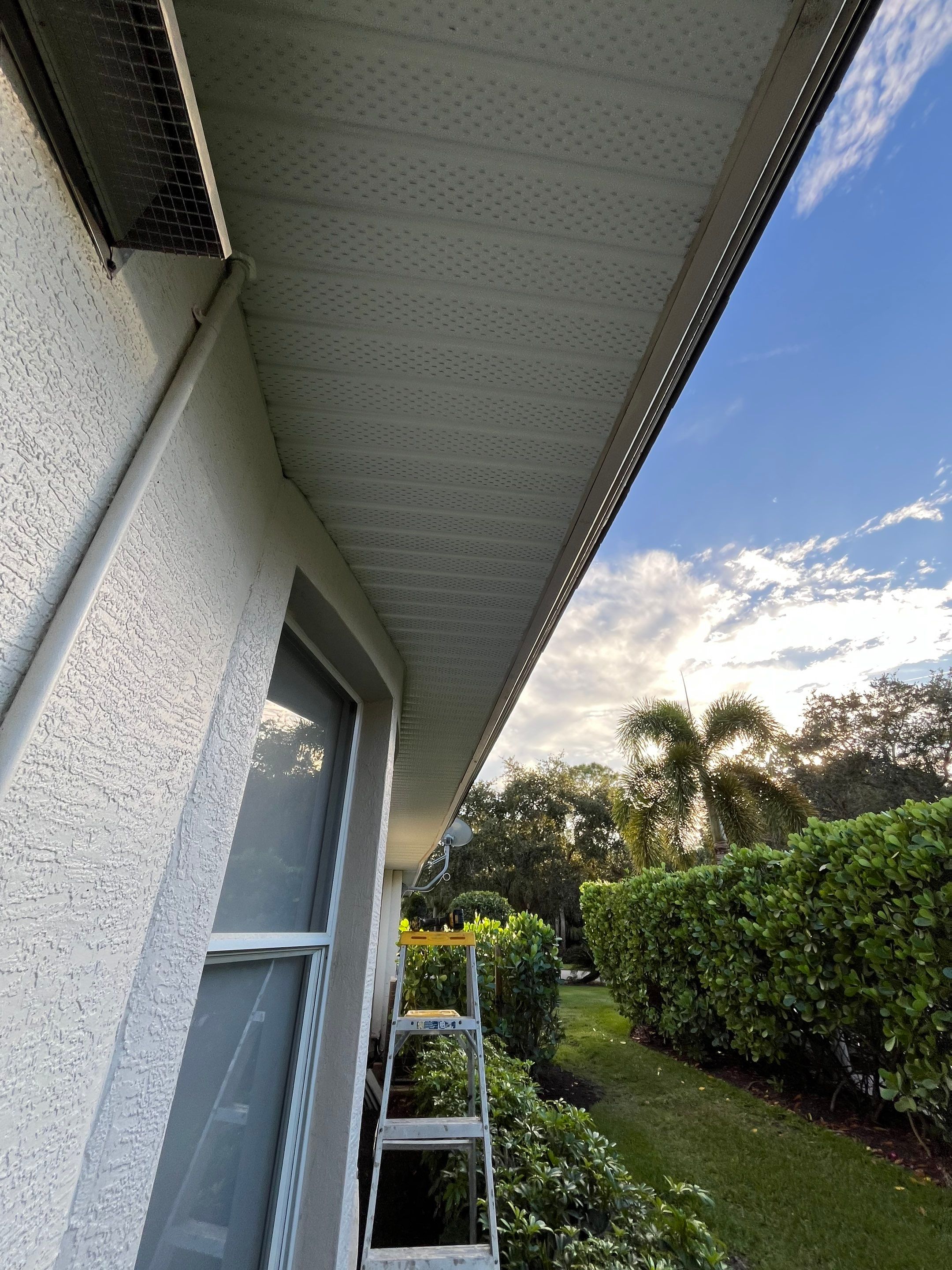 6-inch K-style Gutters with New Splash Guard in Bonita Spring FL by Gutter Professors