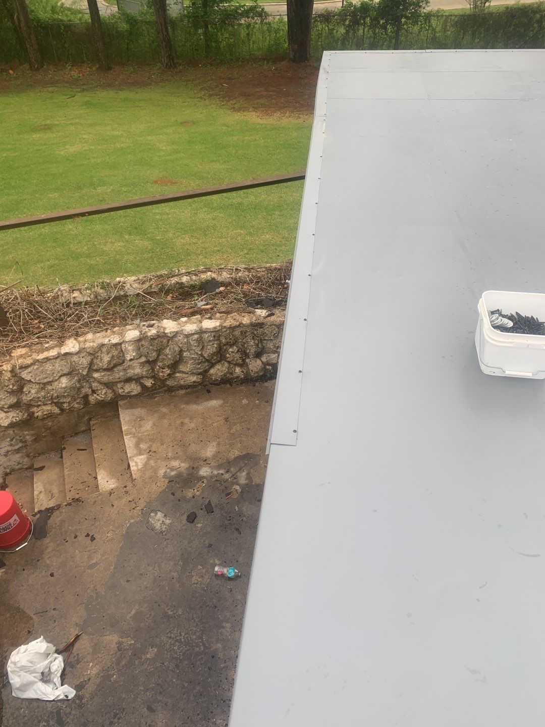 Commercial Roofing Installation using 50 mil PVC by Hostetler Roofing