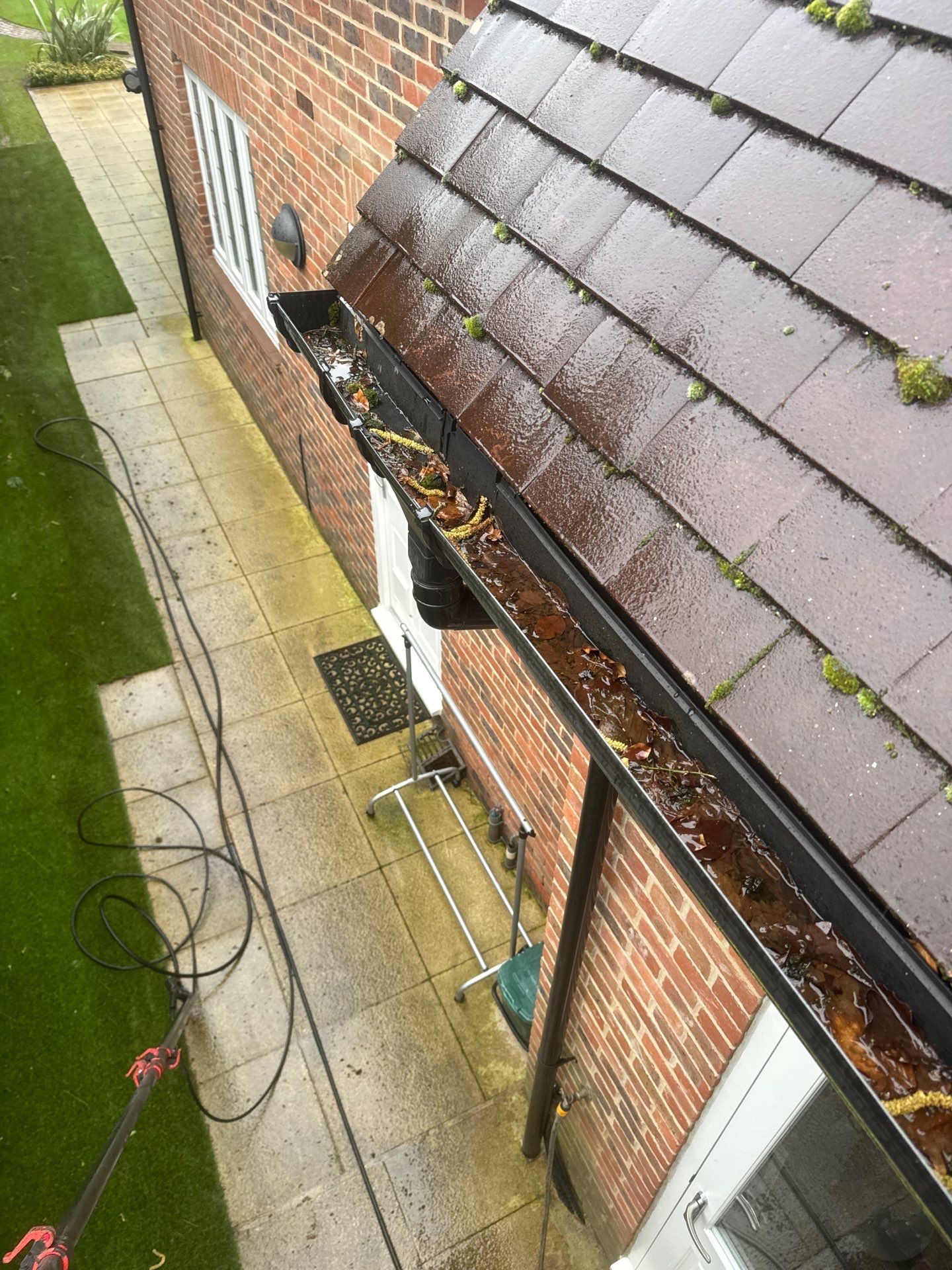 Roof - Driveway - Patio Clean using 18inch Whirlaway FSC by Ges Exterior Cleaning ltd
