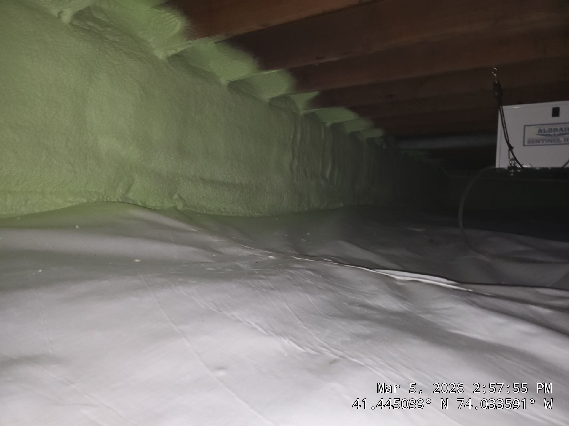 Attic Insulation using open cell spray foam by NYS Foam & Energy