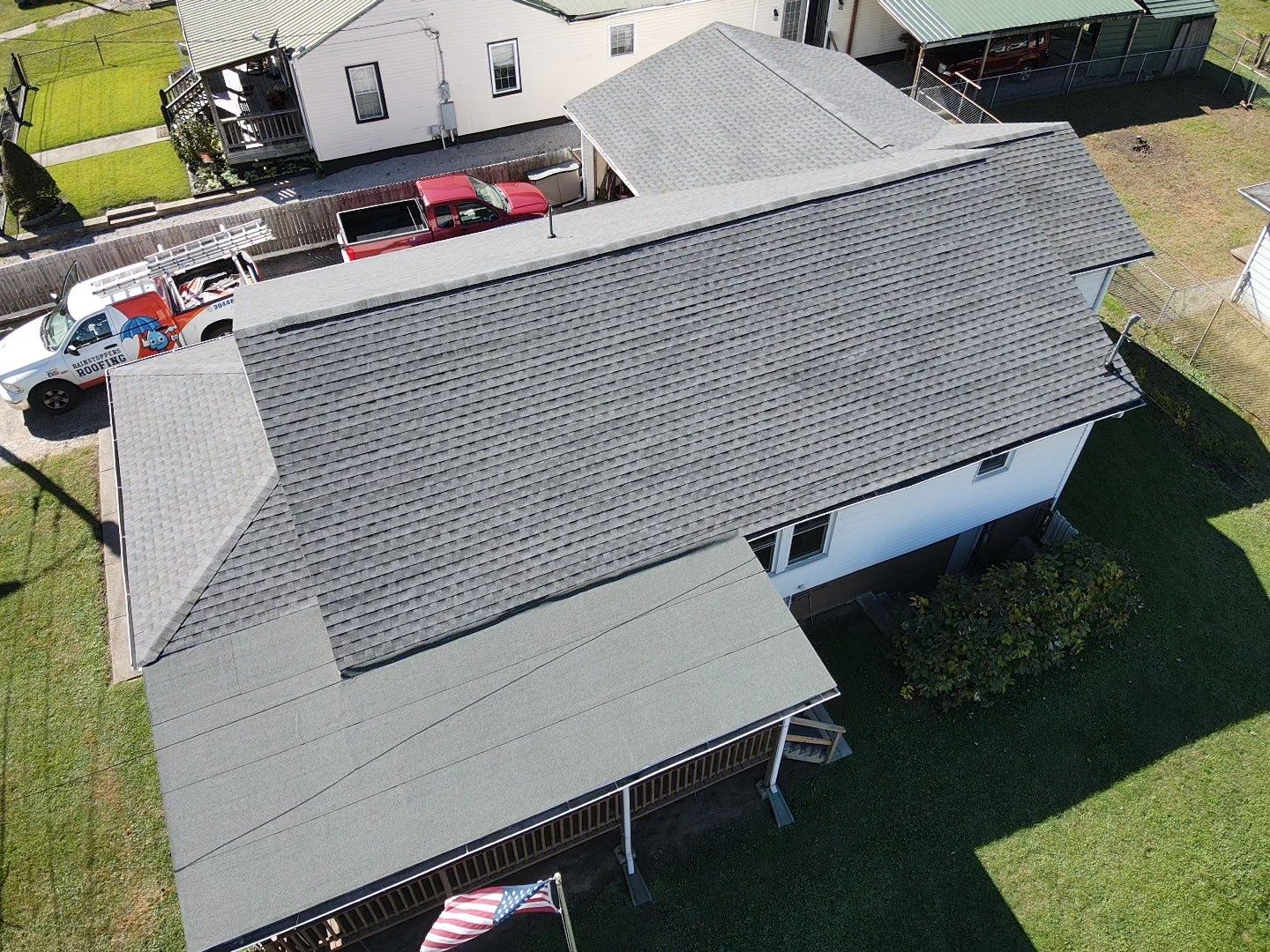 Residential Roofing Installation using GAF Timberline HDZ Pewter Gray by Rainstoppers Roofing