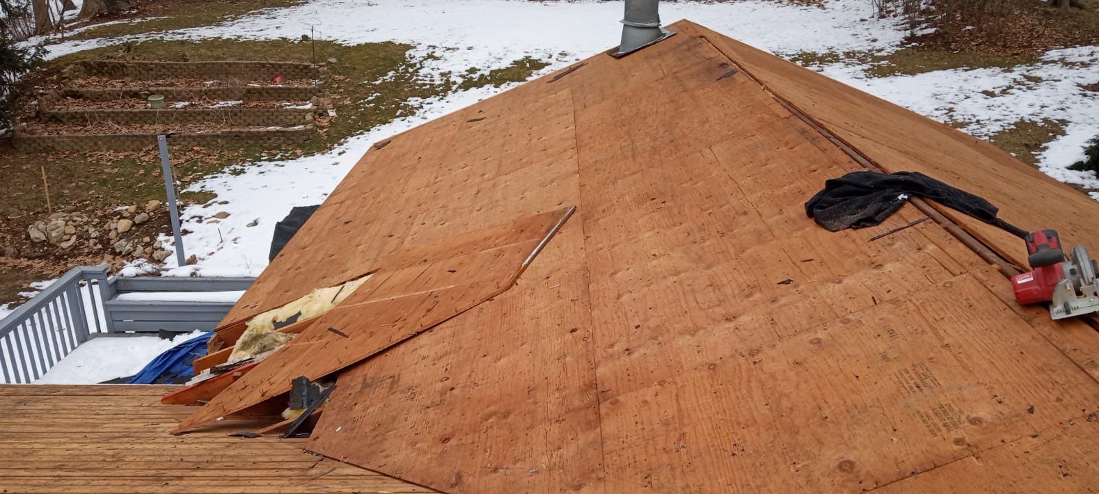 Residential Roofing Installation using Owens Corning Duration Estate Gray by A Plus Exterior