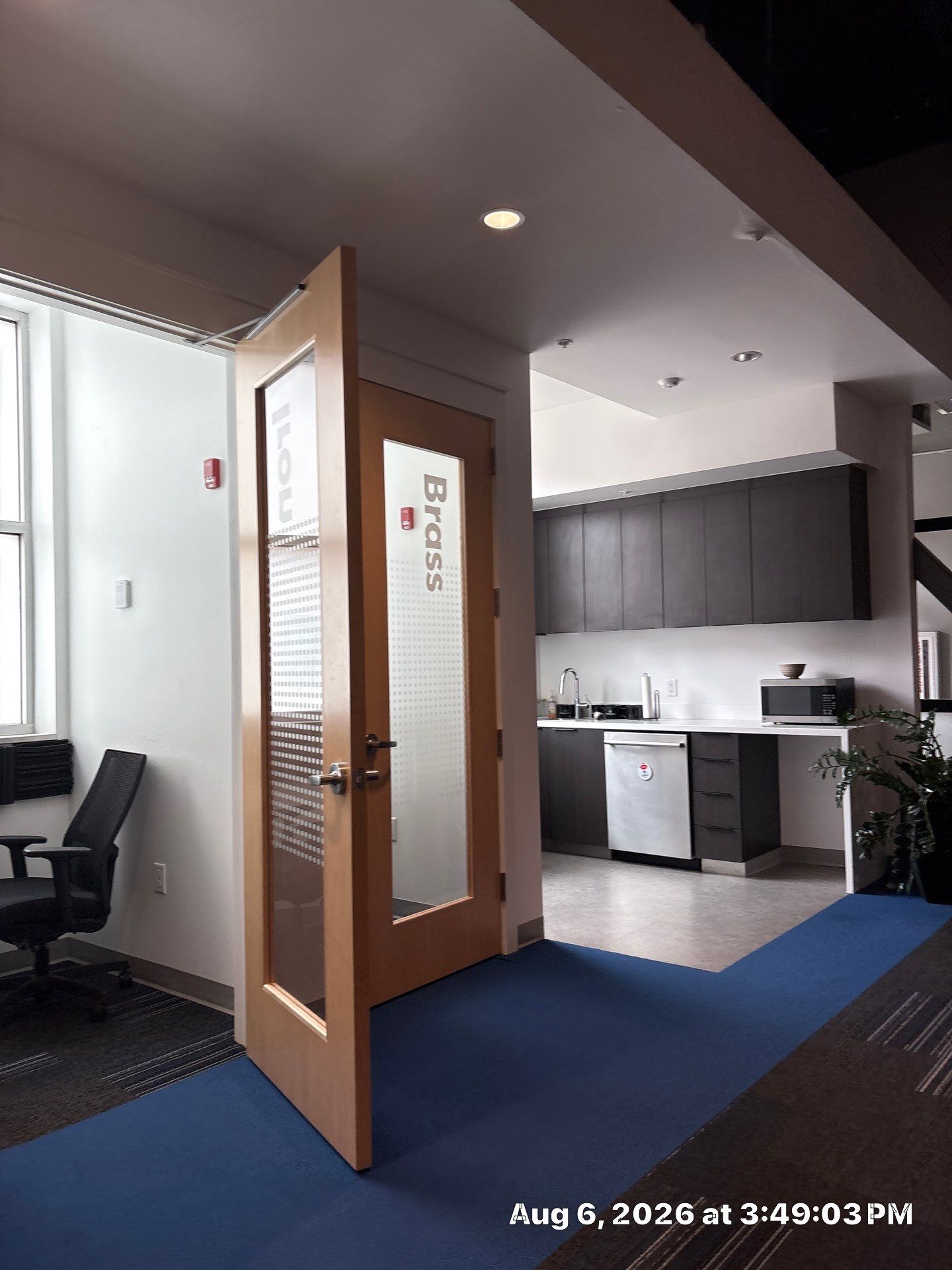 Modern Lincoln Office Build-Out Featuring Custom Slat Partitions by CompanyCam Sales Demo