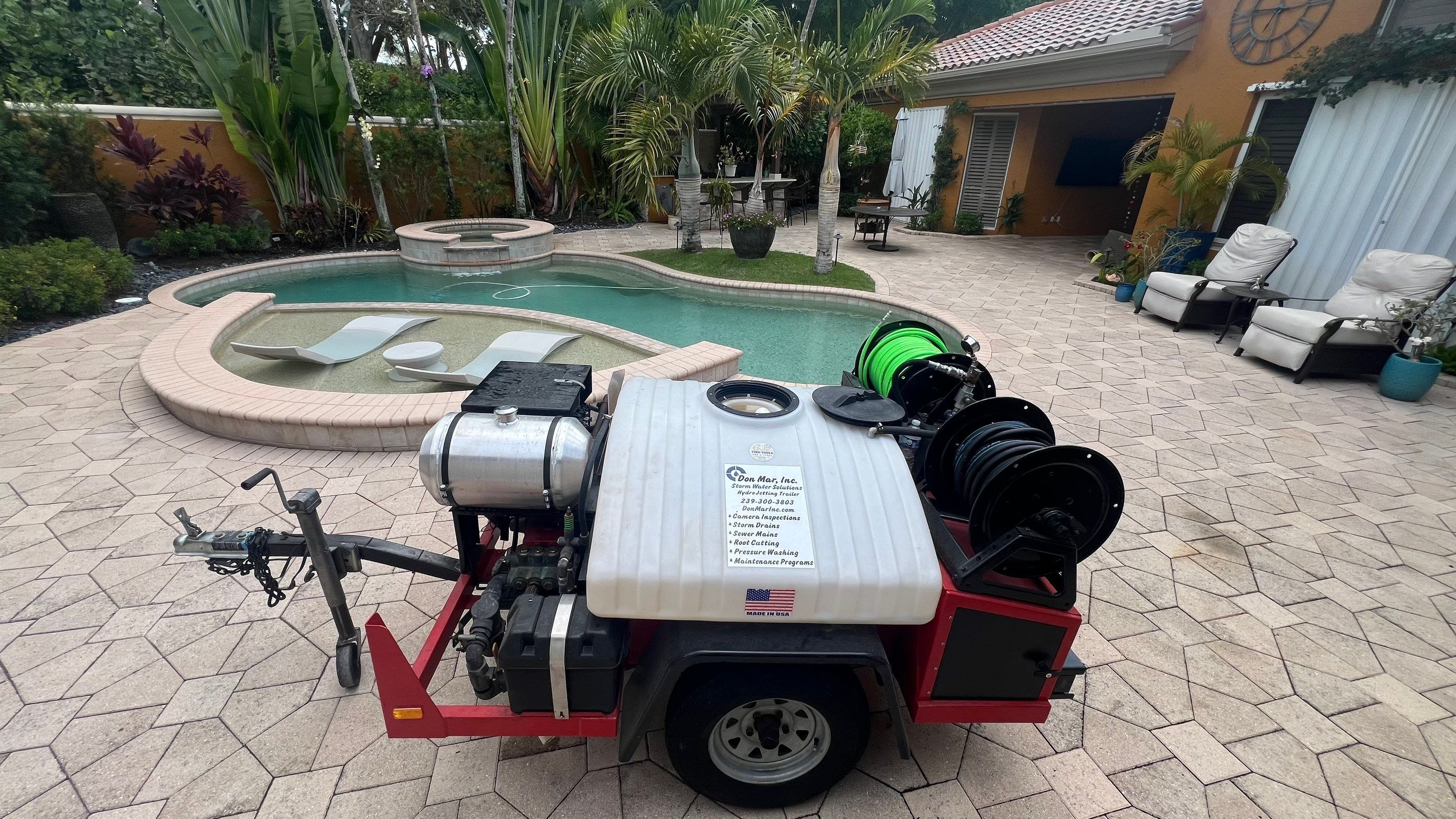 Residential Stormwater Gutter Drain System Maintenance by Don Mar, Inc. Storm Water Solutions