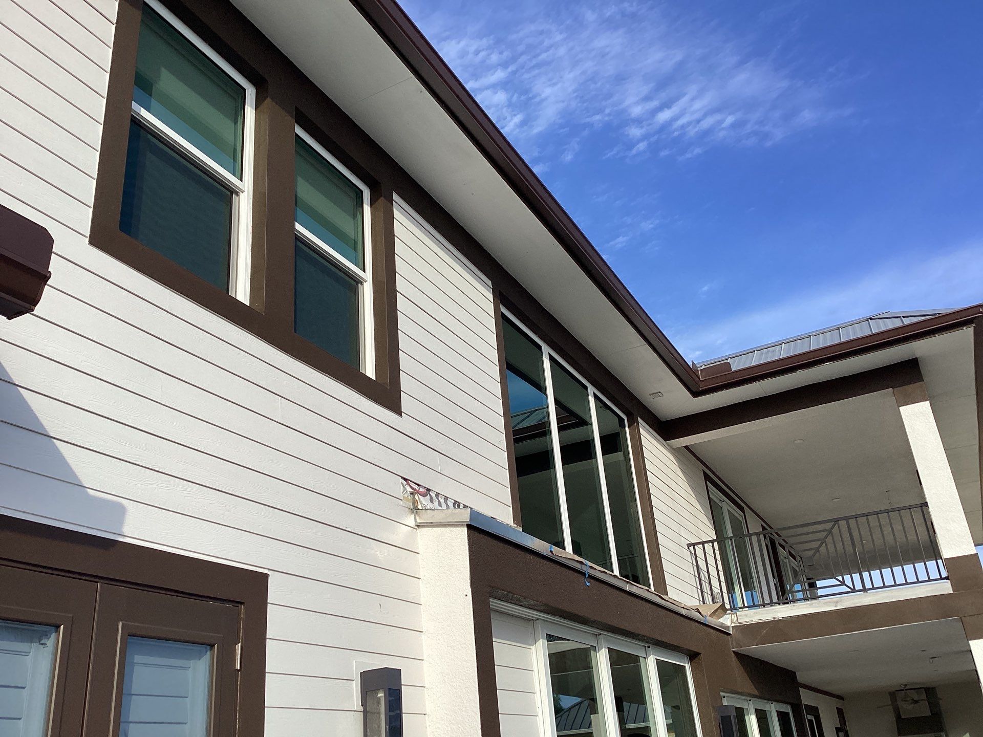 Brown Gutter Installation in Sanibel FL by Gutter Professors